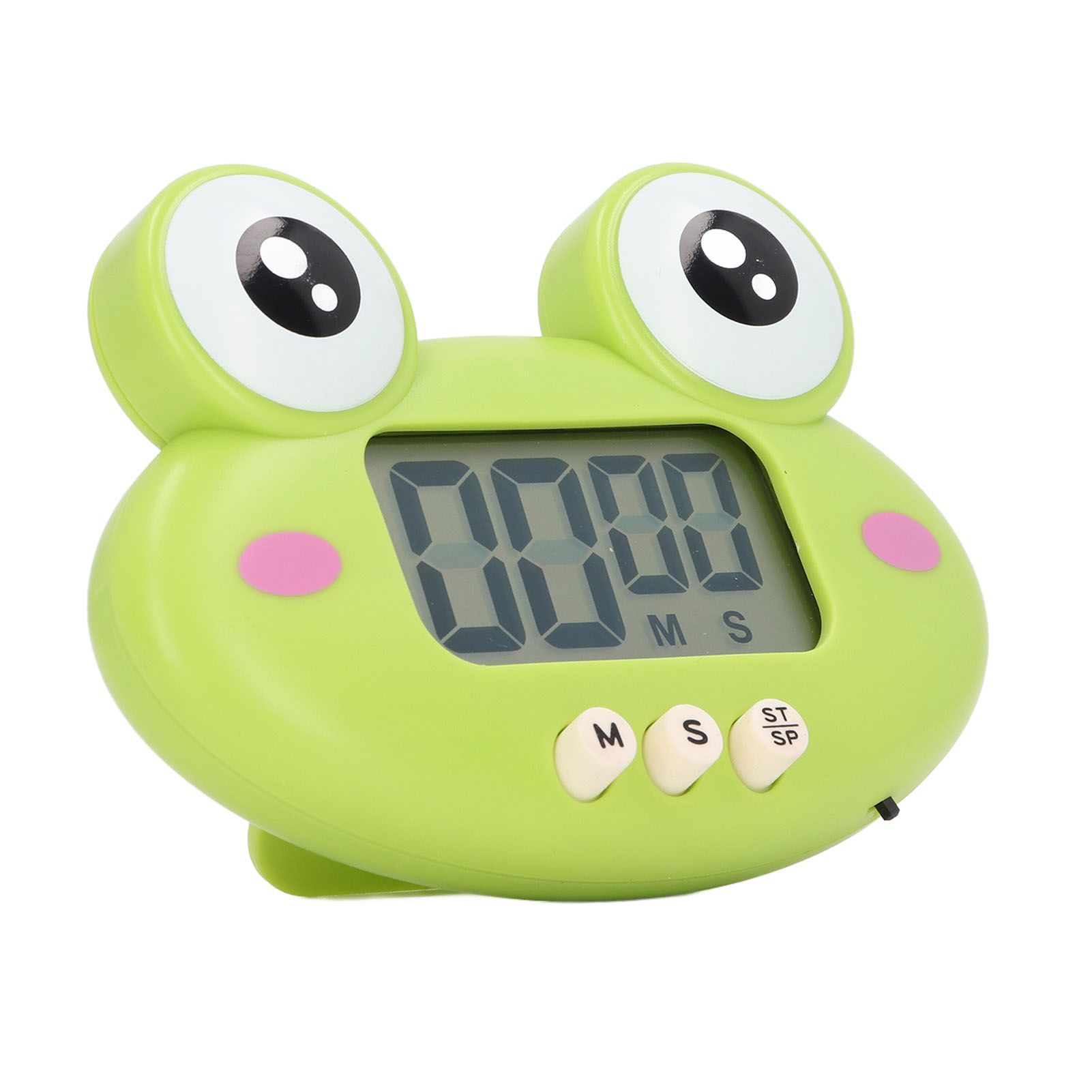 Cartoon Digital Timer ABS Portable Lightweight Simple To Use Cute Cartoon Timer for Kitchen Cooking Green Frog - Image 3