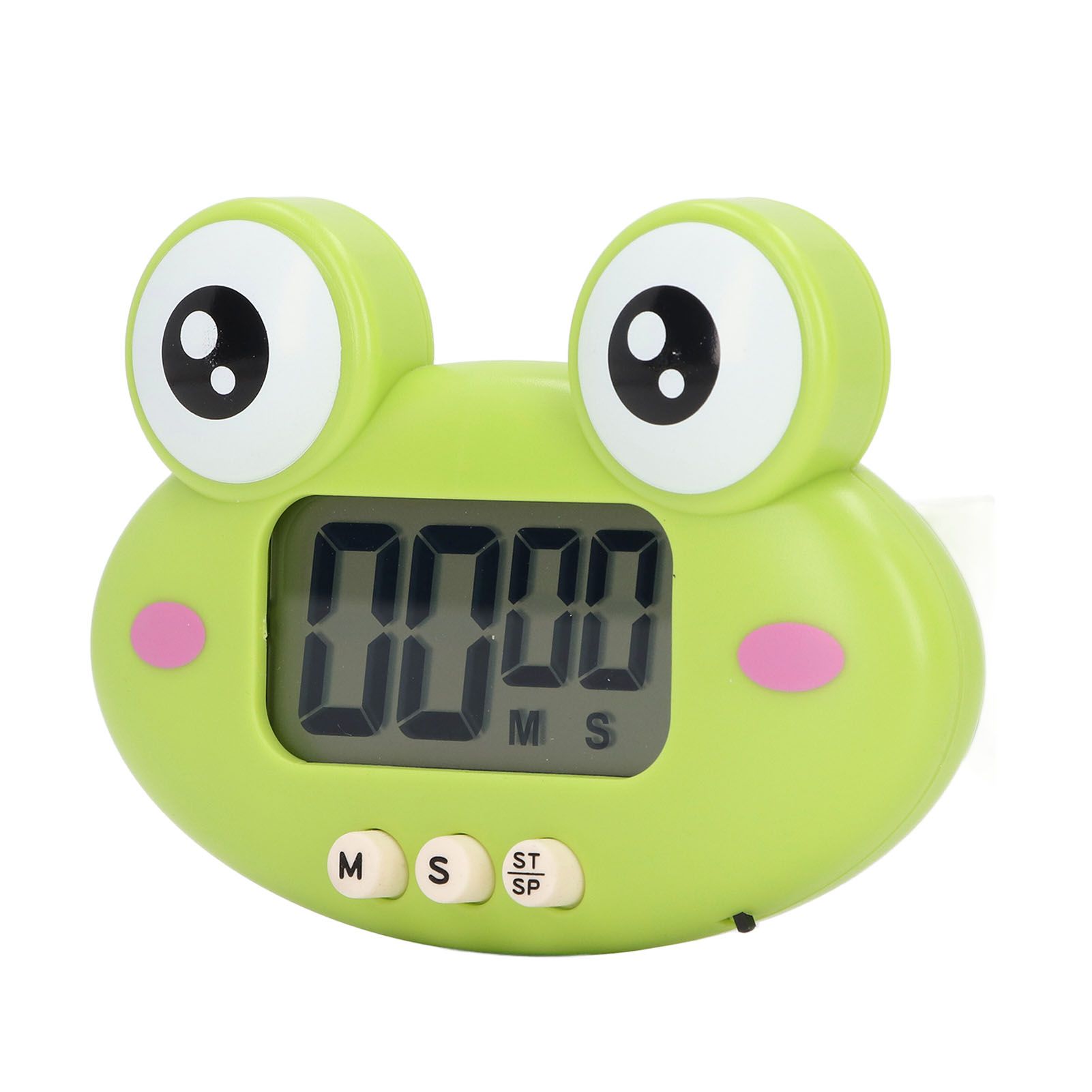 Cartoon Digital Timer ABS Portable Lightweight Simple To Use Cute Cartoon Timer for Kitchen Cooking Green Frog - Image 5