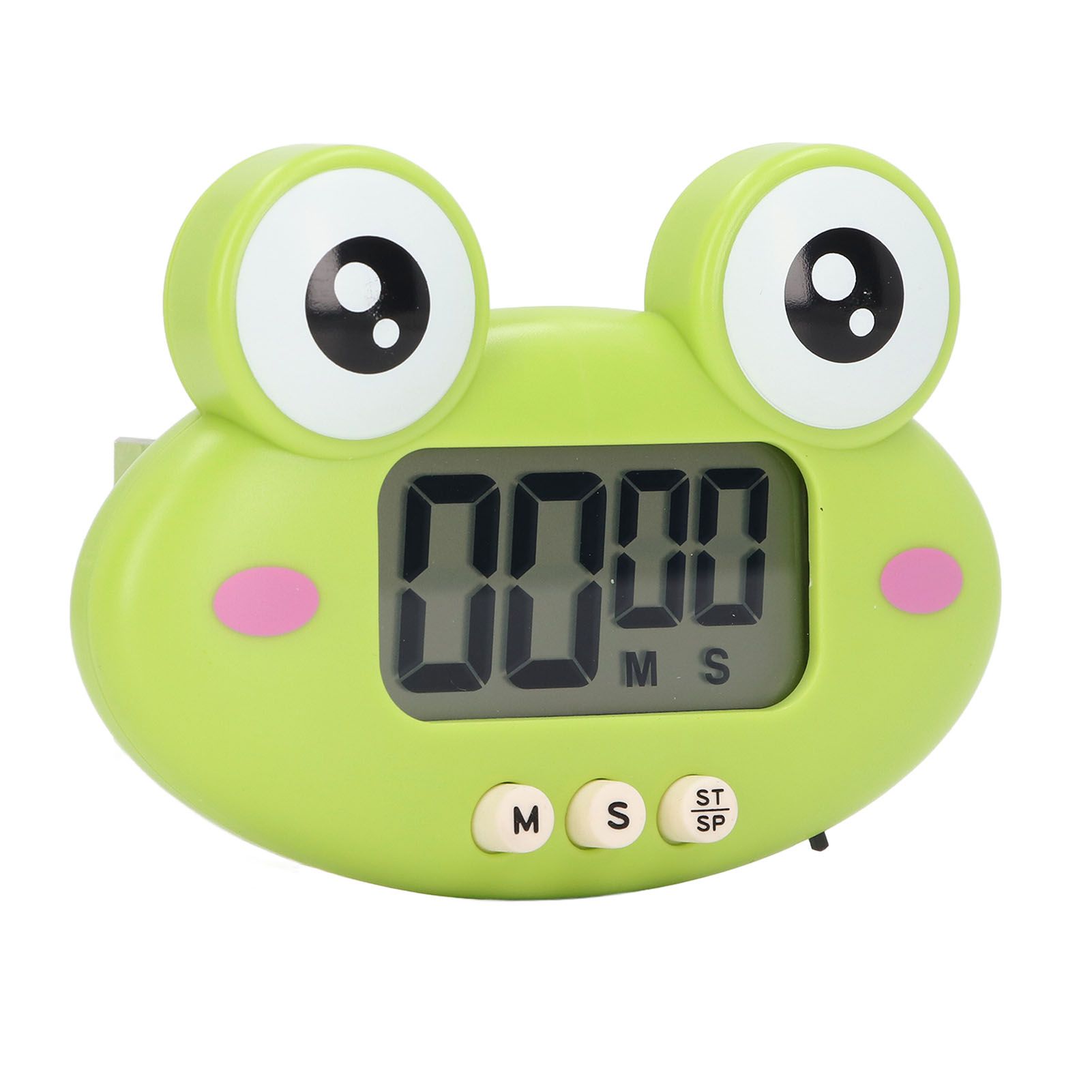 Cartoon Digital Timer ABS Portable Lightweight Simple To Use Cute Cartoon Timer for Kitchen Cooking Green Frog - Image 6