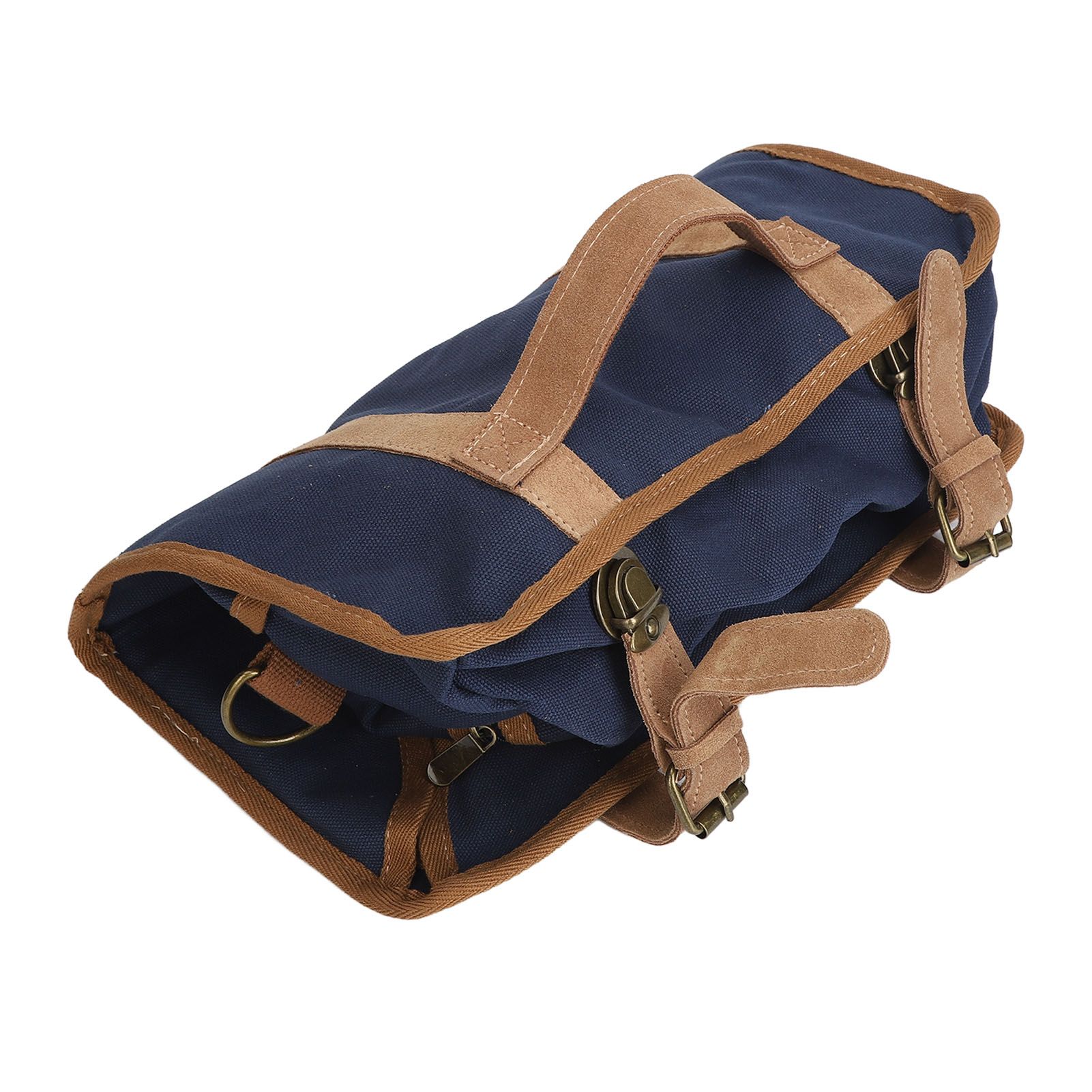Bartending Tool Bag Portable Large Capacity Stylish Adjustable Shoulder Strap Bartender Kit Bag for Camping Parties Blue - Image 3