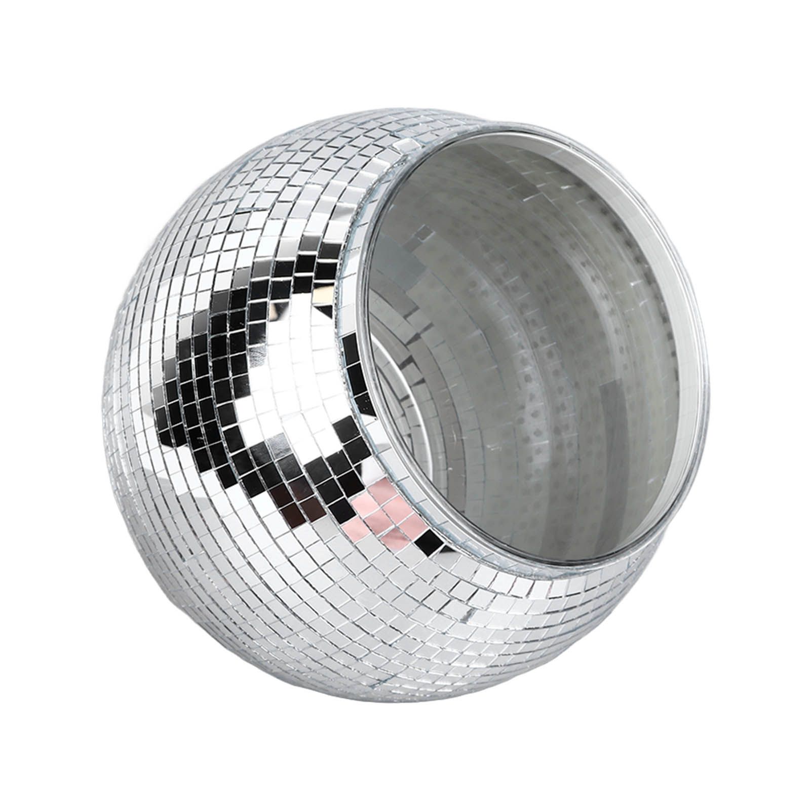 Disco Ball Ice Bucket Plastic Large Capacity Party Drink Bucket for Beer Cocktail Wine Silver - Image 3