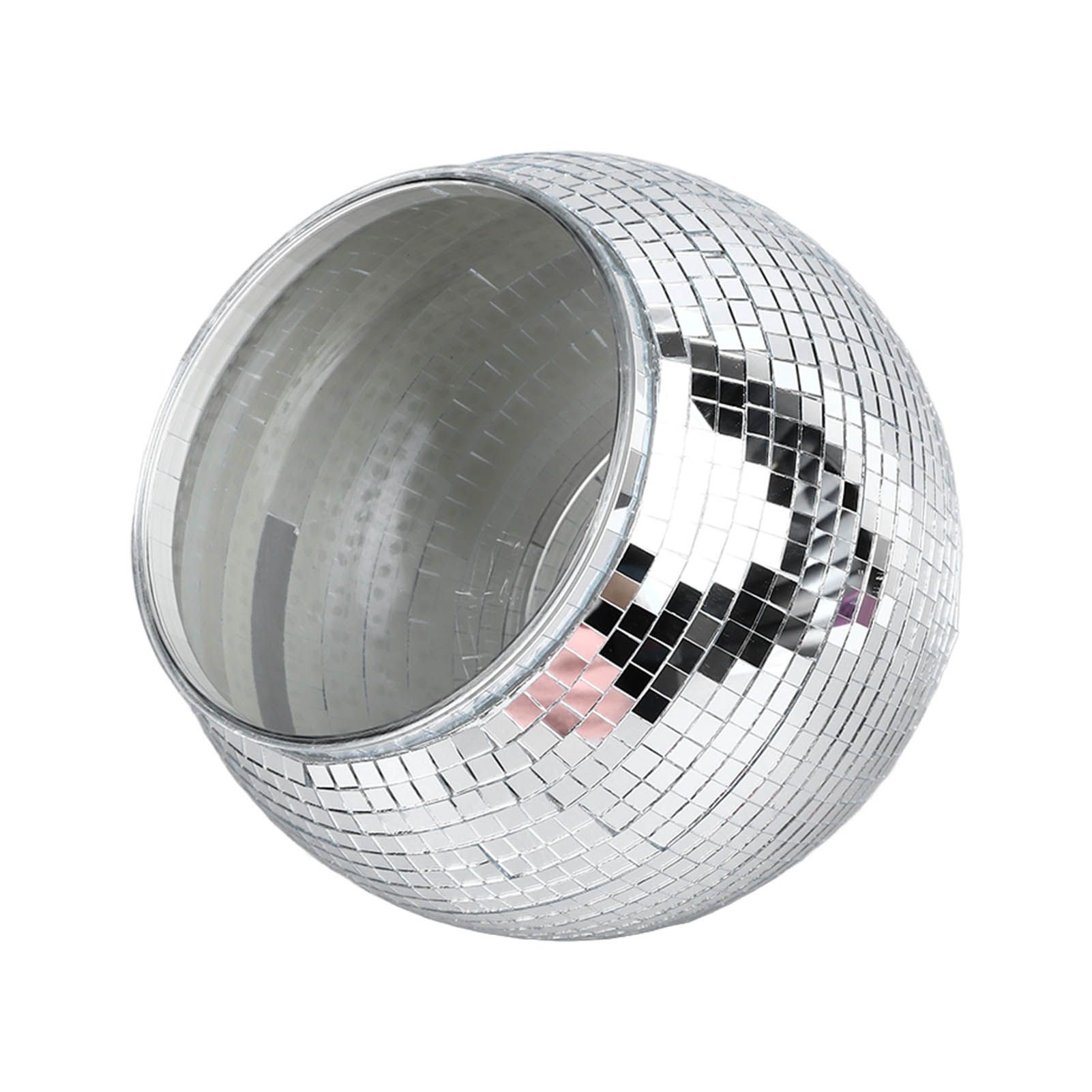 Disco Ball Ice Bucket Plastic Large Capacity Party Drink Bucket for Beer Cocktail Wine Silver - Image 4