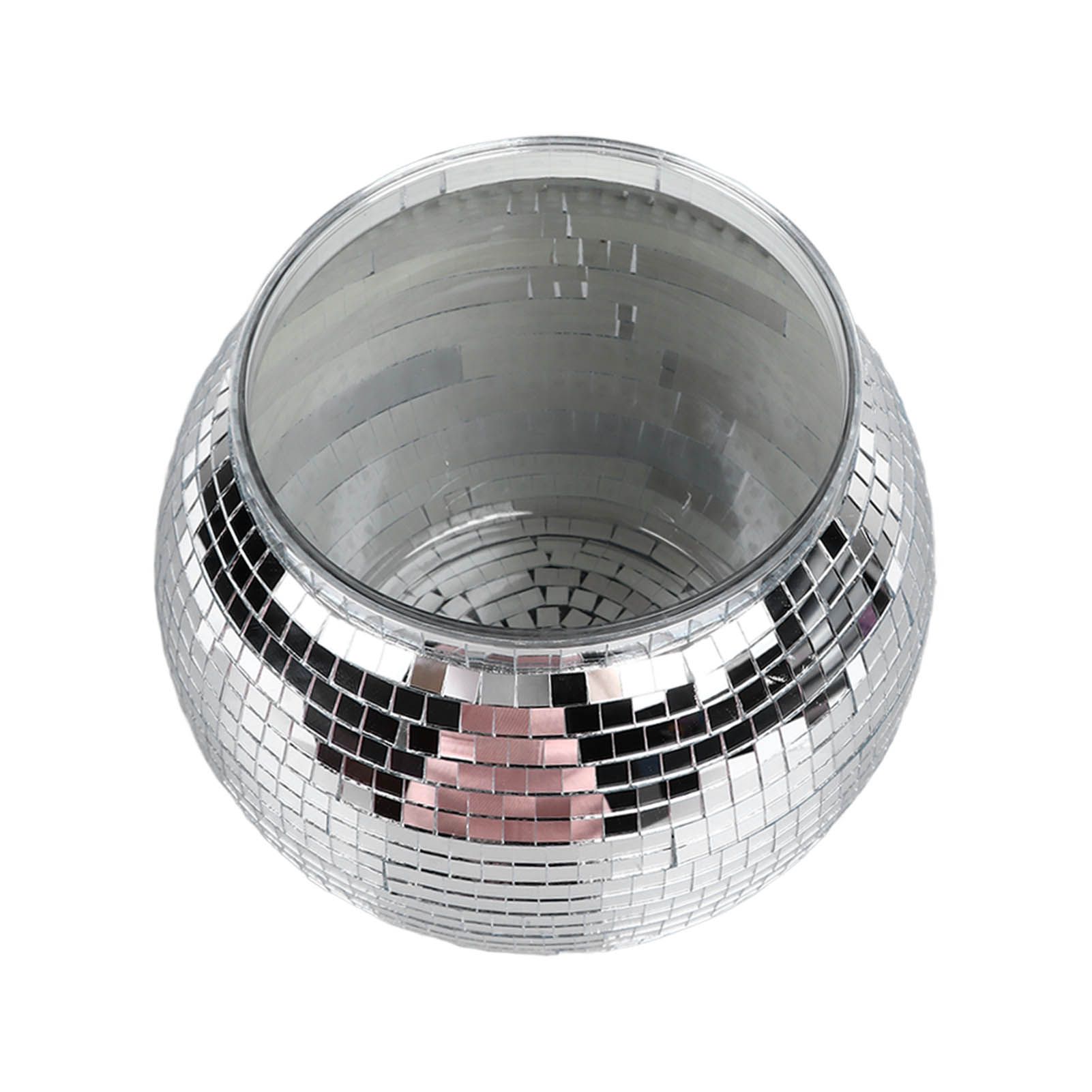 Disco Ball Ice Bucket Plastic Large Capacity Party Drink Bucket for Beer Cocktail Wine Silver - Image 5
