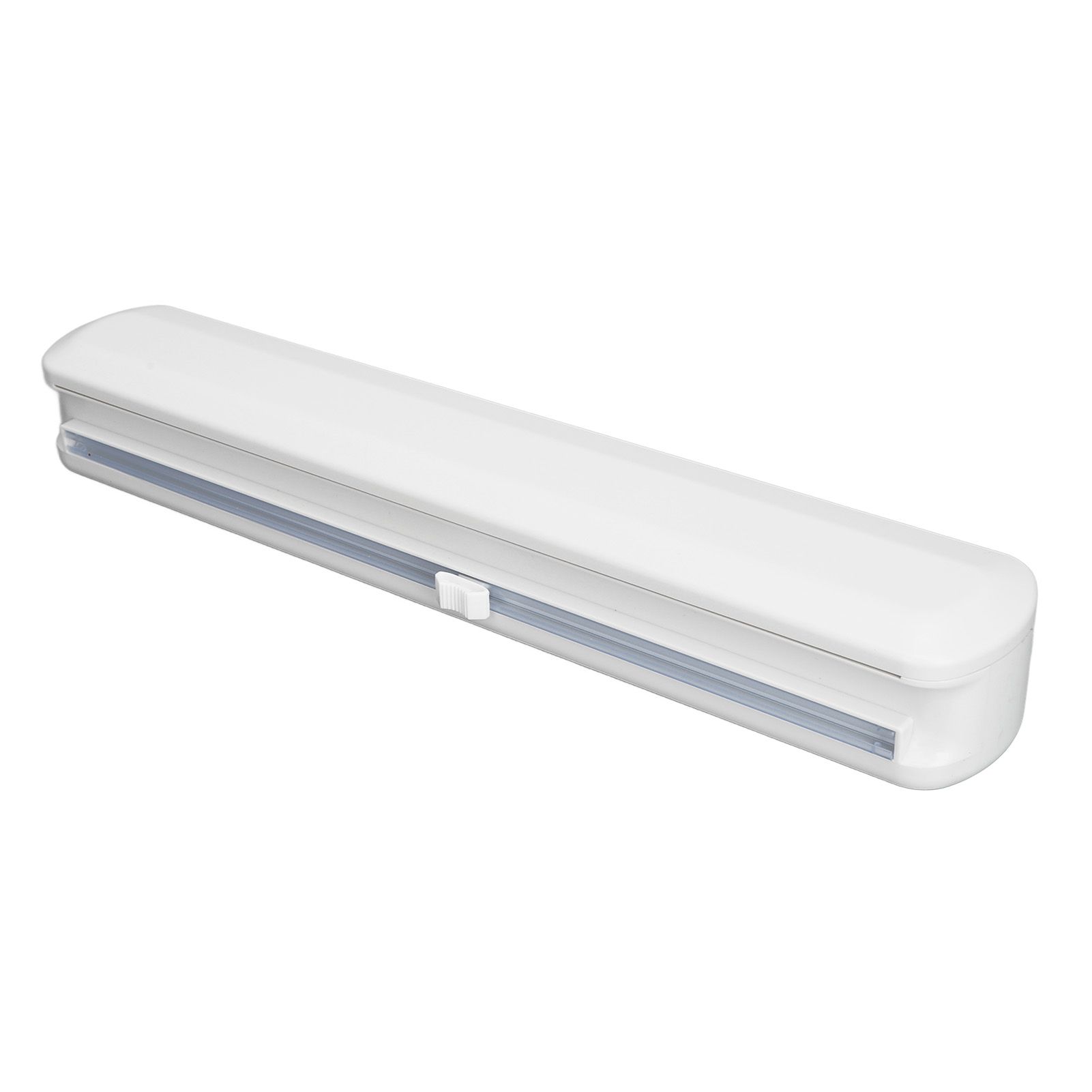Plastic Wrap Dispenser with Slide Cutter Smooth Cutting Adjustable Reusable Cling Film Dispenser for Tin Foil S 37x6.5cm - Image 1