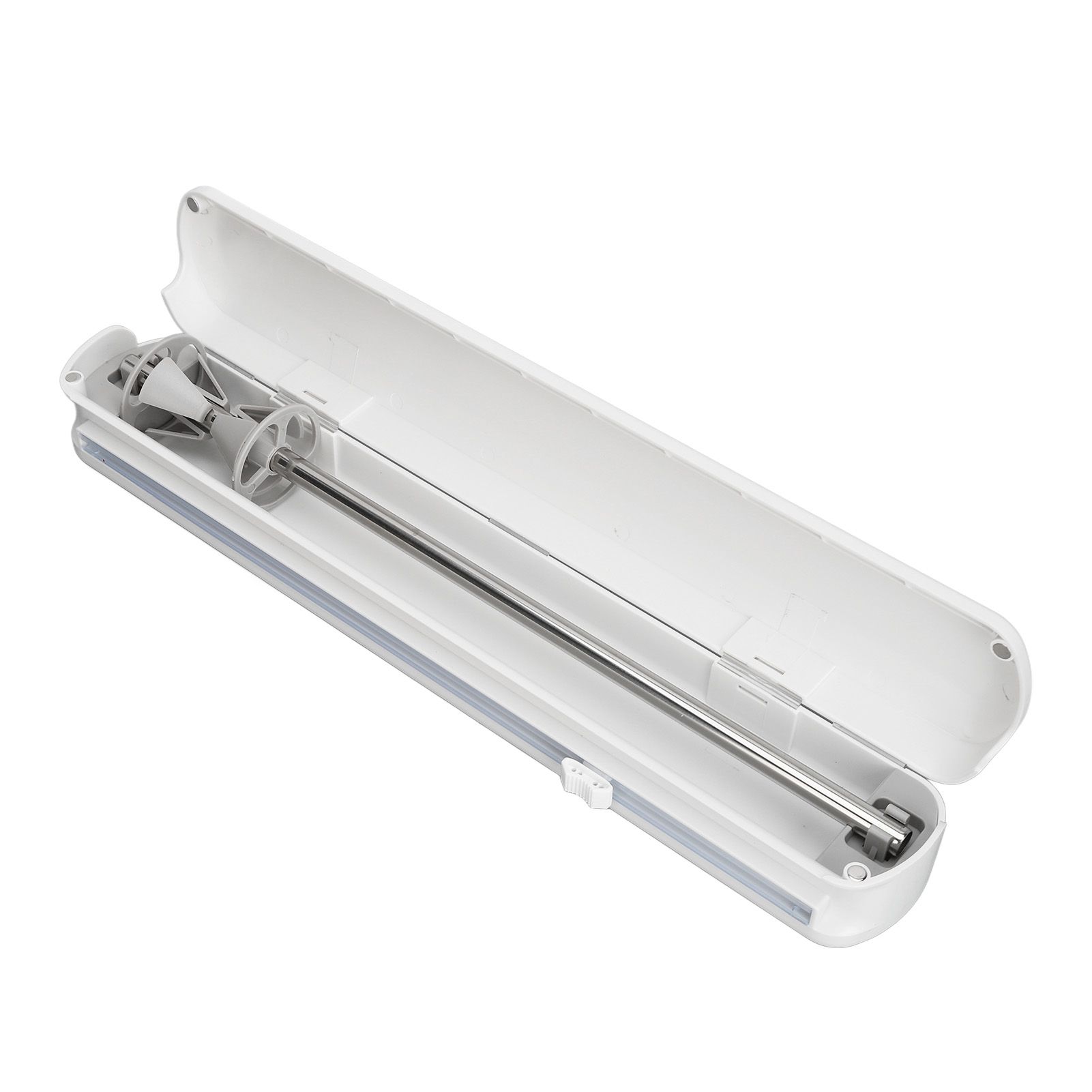 Plastic Wrap Dispenser with Slide Cutter Smooth Cutting Adjustable Reusable Cling Film Dispenser for Tin Foil S 37x6.5cm - Image 6