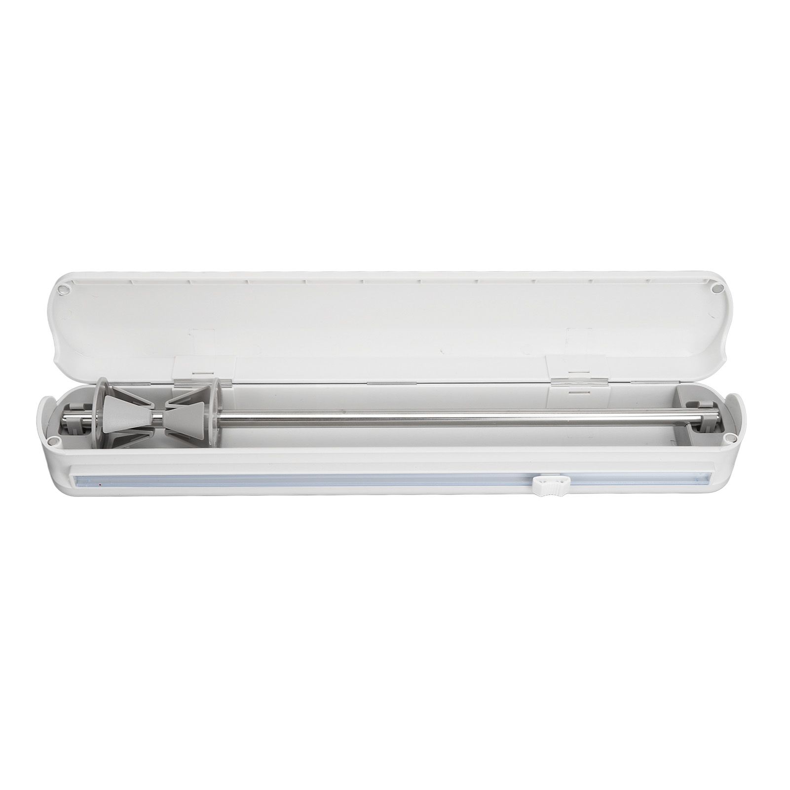 Plastic Wrap Dispenser with Slide Cutter Smooth Cutting Adjustable Reusable Cling Film Dispenser for Tin Foil S 37x6.5cm - Image 7