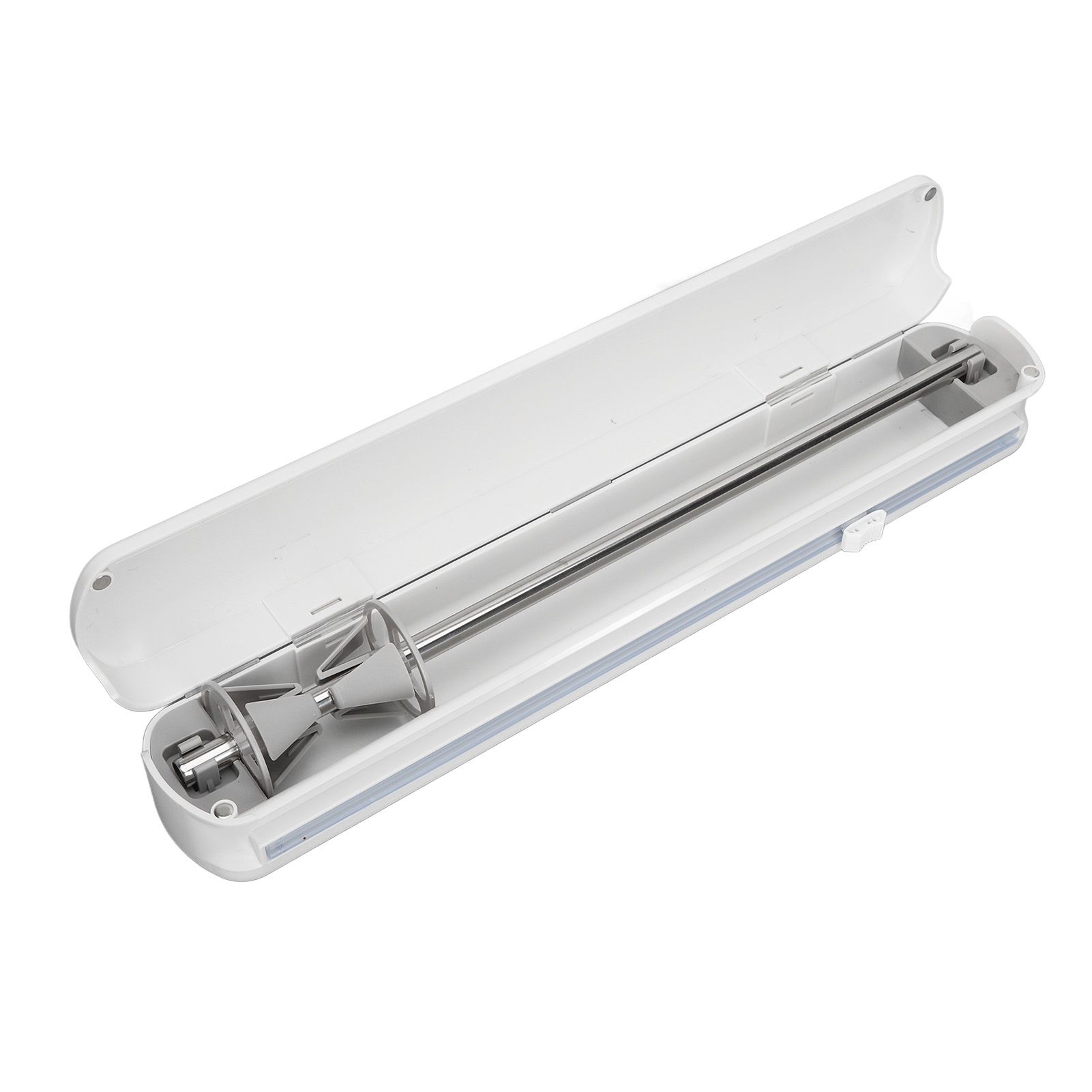 Plastic Wrap Dispenser with Slide Cutter Smooth Cutting Adjustable Reusable Cling Film Dispenser for Tin Foil S 37x6.5cm - Image 8