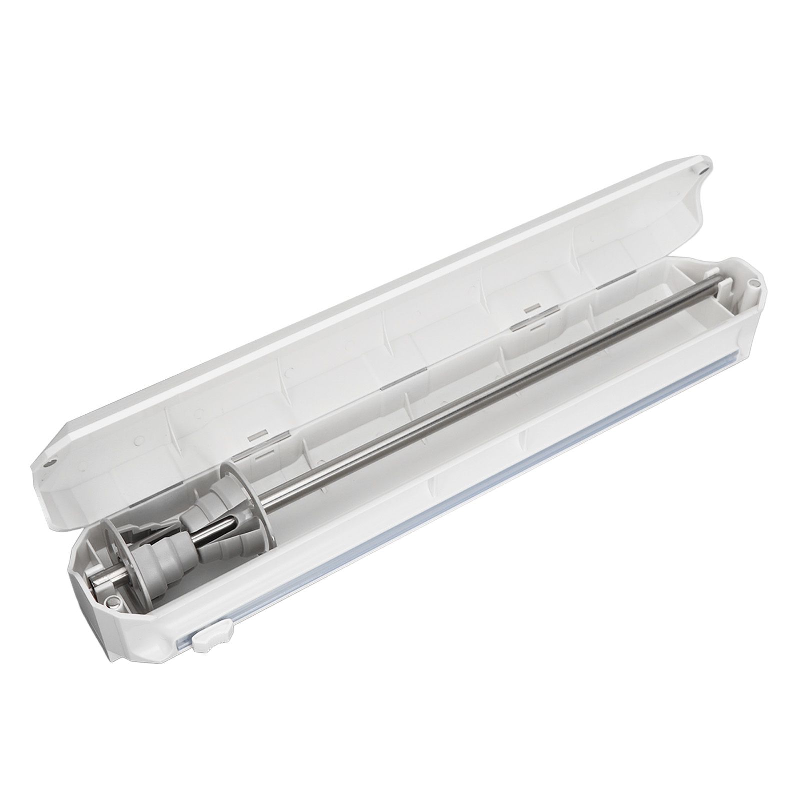 Plastic Wrap Dispenser with Slide Cutter Smooth Cutting Adjustable Reusable Cling Film Dispenser for Tin Foil M 38.5x7.5cm - Image 7