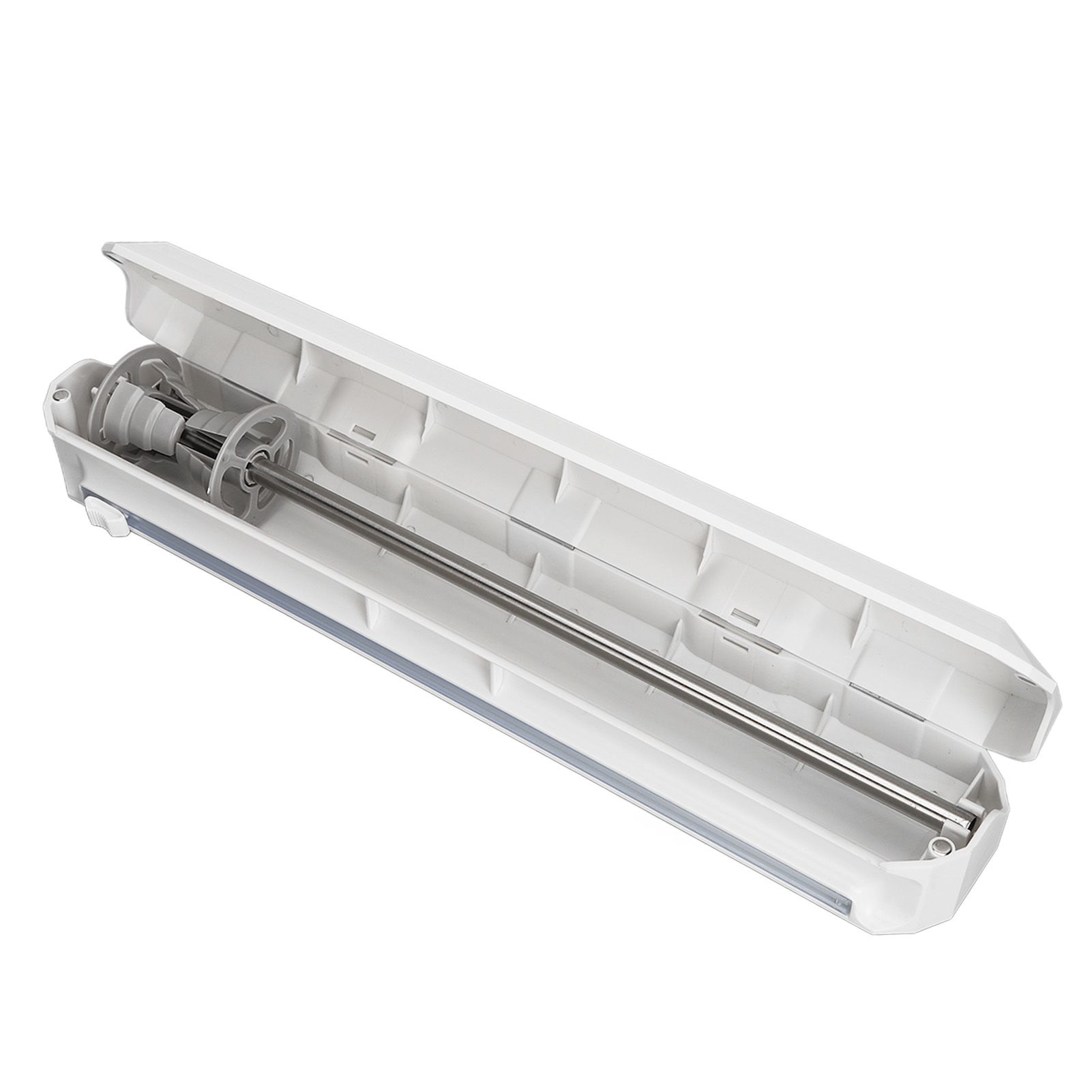 Plastic Wrap Dispenser with Slide Cutter Smooth Cutting Adjustable Reusable Cling Film Dispenser for Tin Foil M 38.5x7.5cm - Image 8