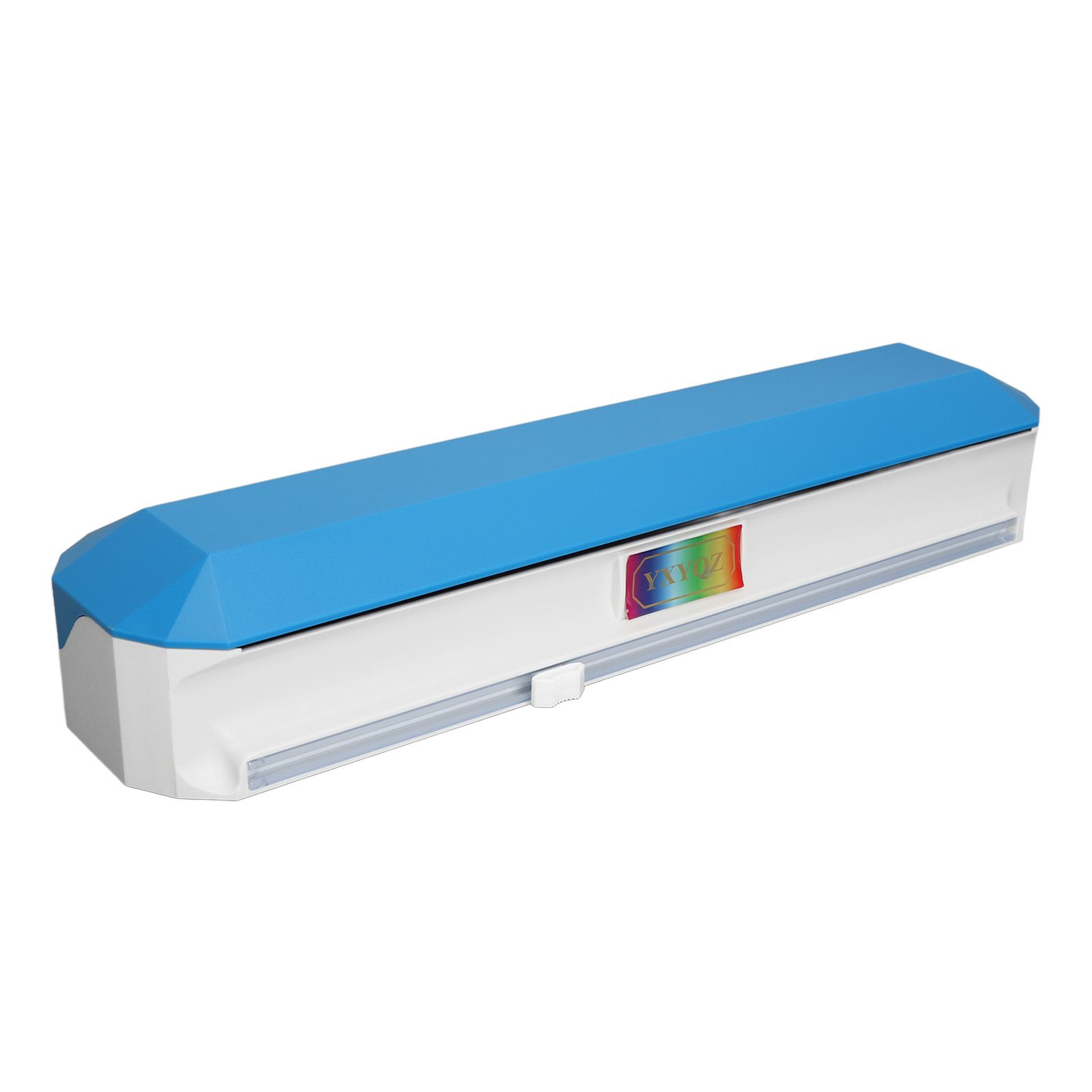 Plastic Wrap Dispenser with Slide Cutter Smooth Cutting Adjustable Reusable Cling Film Dispenser for Tin Foil L 38x9.8cm - Image 1