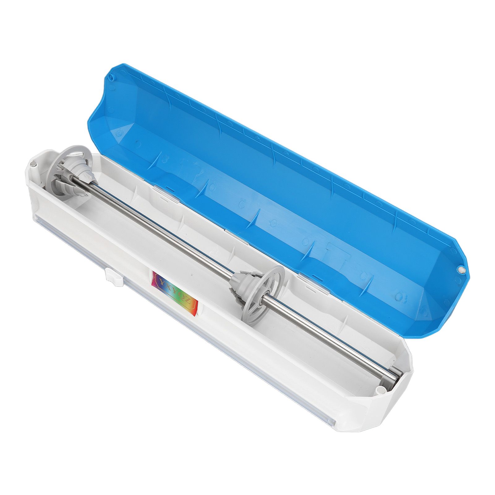 Plastic Wrap Dispenser with Slide Cutter Smooth Cutting Adjustable Reusable Cling Film Dispenser for Tin Foil L 38x9.8cm - Image 4
