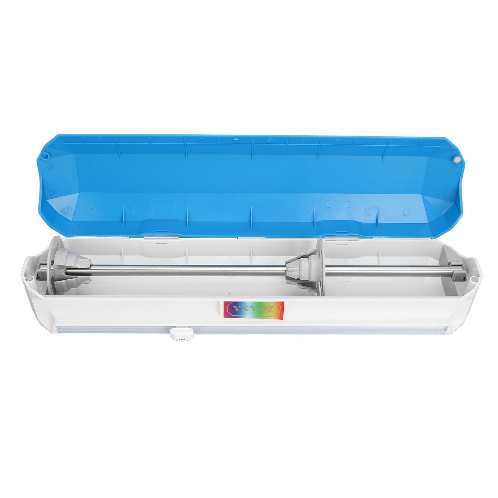 Plastic Wrap Dispenser with Slide Cutter Smooth Cutting Adjustable Reusable Cling Film Dispenser for Tin Foil L 38x9.8cm - Image 5