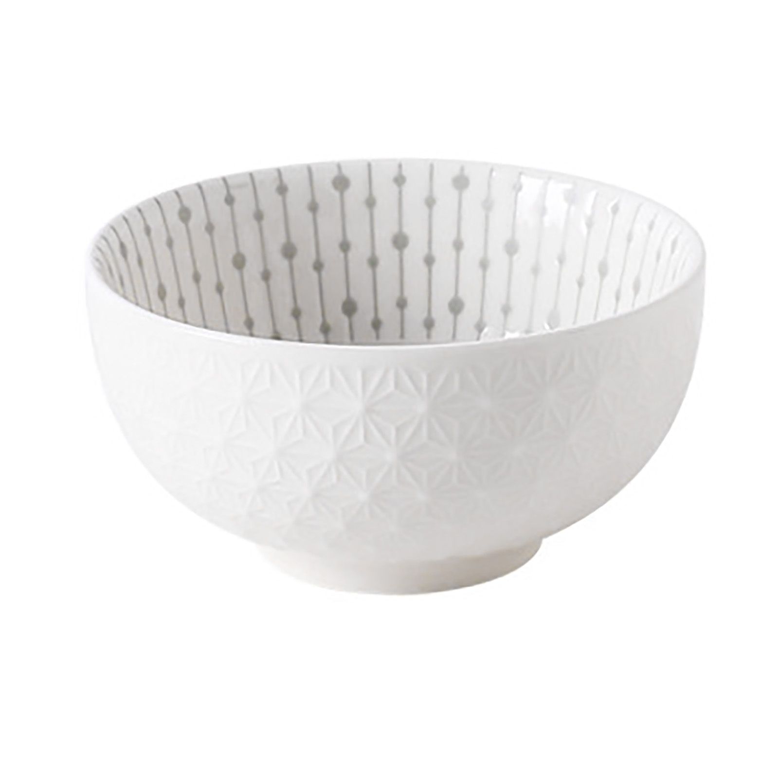 Soup Bowl 4.5in Small Bowl Ceramic Embossment Underglaze Color Minimalist Easy Clean Serving Bowl for Kitchen Home - Image 3