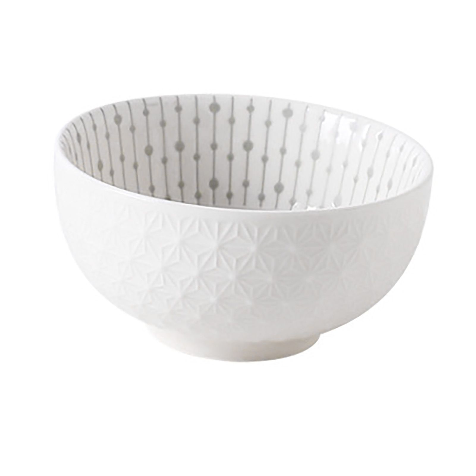 Soup Bowl 4.5in Small Bowl Ceramic Embossment Underglaze Color Minimalist Easy Clean Serving Bowl for Kitchen Home - Image 4