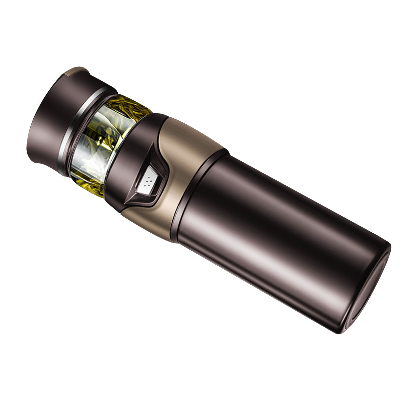 Tea Bottle with Infuser Tea Tumbler Stainless Steel Double Layer Insulated Cup for Men Daily Office Home Brown - Image 2