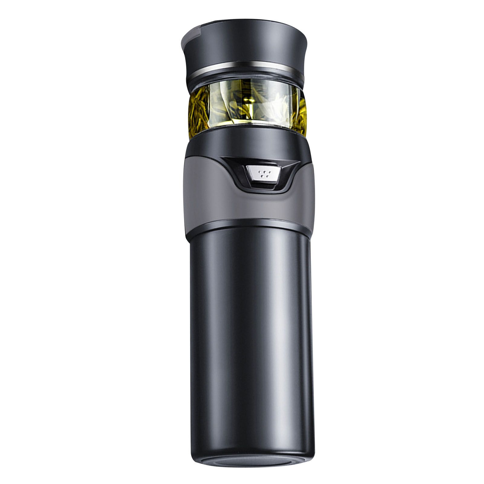 Tea Bottle with Infuser Tea Tumbler Stainless Steel Double Layer Insulated Cup for Men Daily Office Home Grey - Image 3