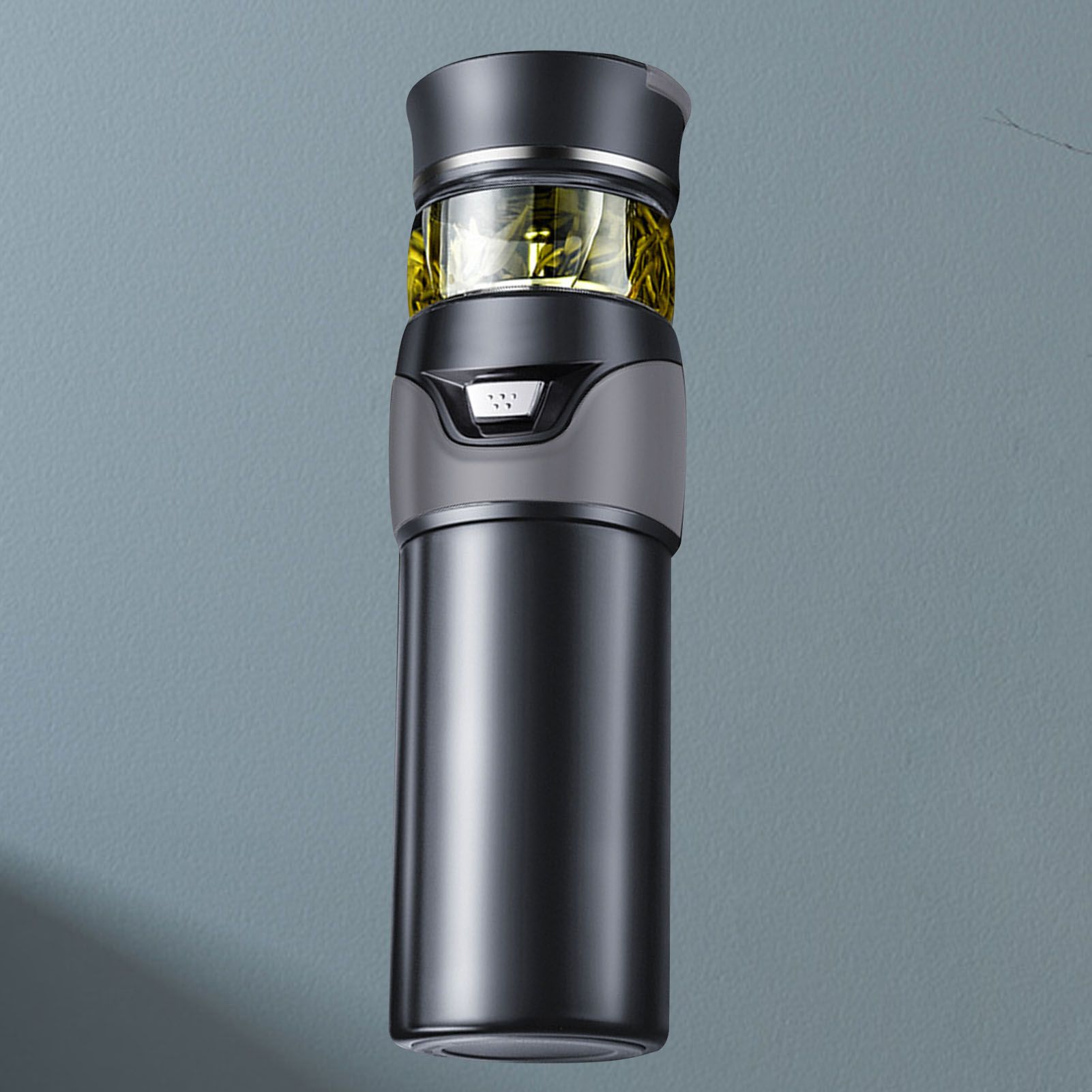 Tea Bottle with Infuser Tea Tumbler Stainless Steel Double Layer Insulated Cup for Men Daily Office Home Grey - Image 6