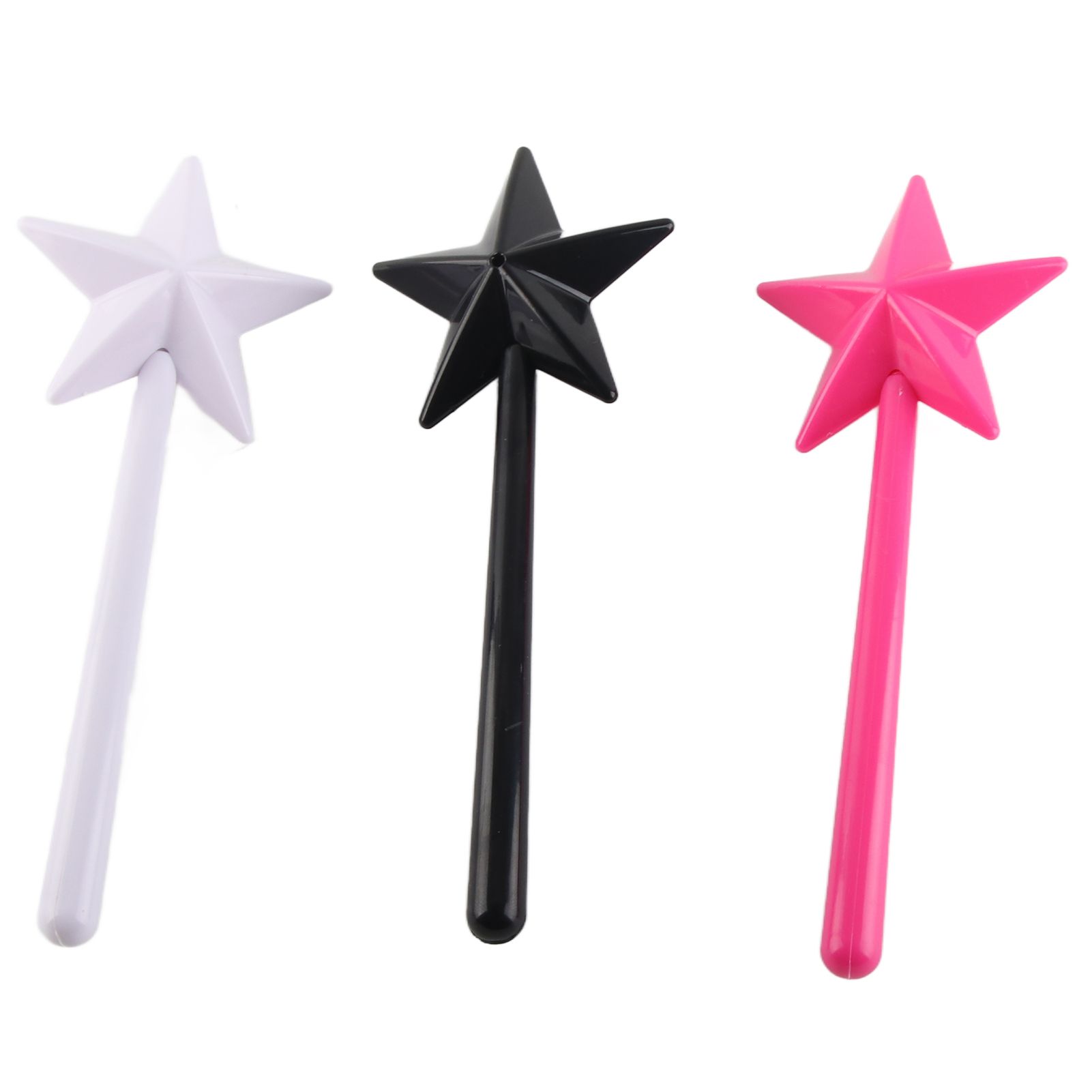 3Pcs Magical Salt Pepper Shakers Star Shaped Magic Wand Salt Pepper Shakers Magic Stick Refillable Seasonings Spices Dispenser Pink Black White - Image 4