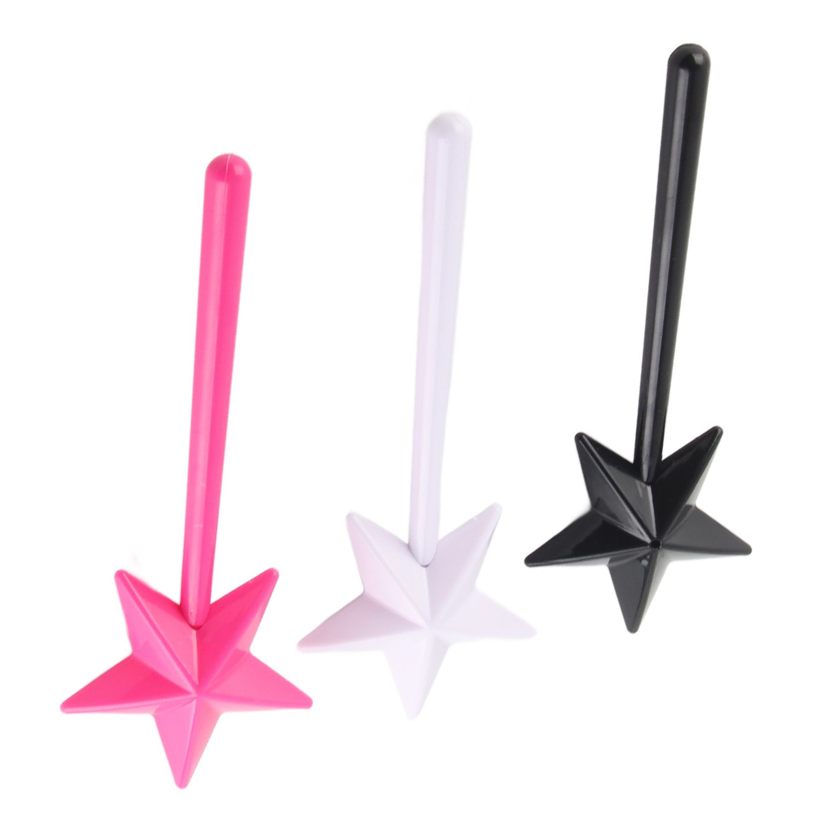3Pcs Magical Salt Pepper Shakers Star Shaped Magic Wand Salt Pepper Shakers Magic Stick Refillable Seasonings Spices Dispenser Pink Black White - Image 5