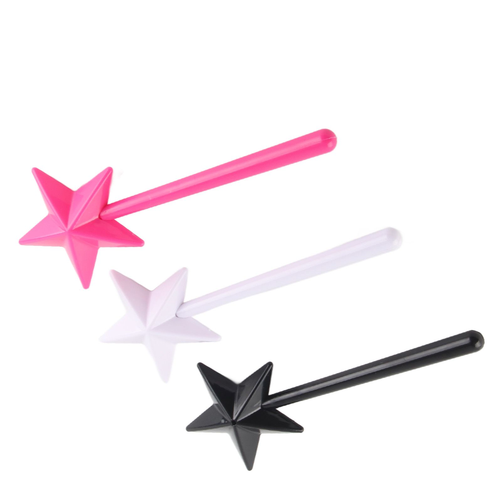 3Pcs Magical Salt Pepper Shakers Star Shaped Magic Wand Salt Pepper Shakers Magic Stick Refillable Seasonings Spices Dispenser Pink Black White - Image 6