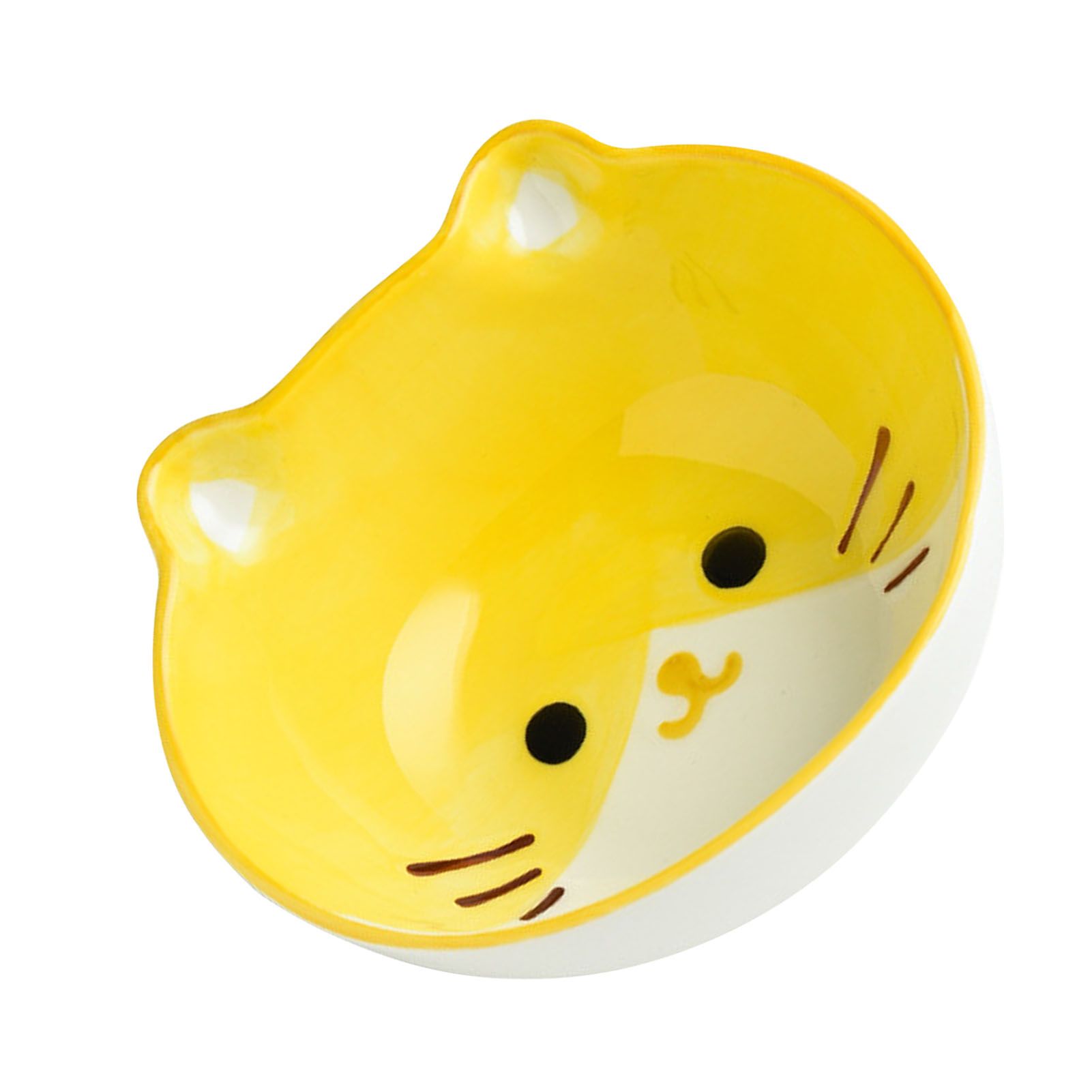 Kids Bowl Ceramic Cute Cartoon Animal Shape Rice Bowls Reusable Dinner Tableware for Serving Soup Cereal Pasta Ice Cream Cat - Image 2