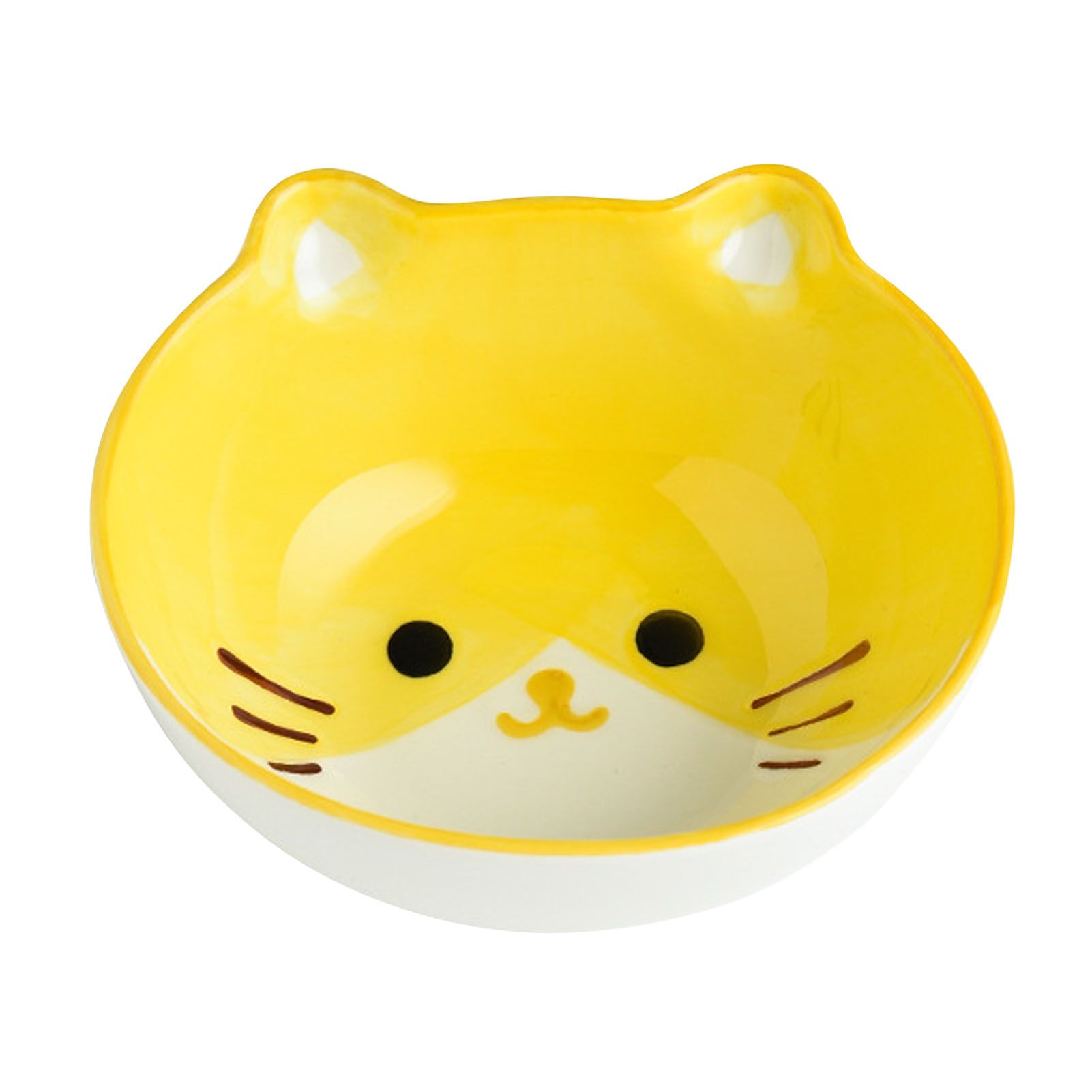 Kids Bowl Ceramic Cute Cartoon Animal Shape Rice Bowls Reusable Dinner Tableware for Serving Soup Cereal Pasta Ice Cream Cat - Image 4