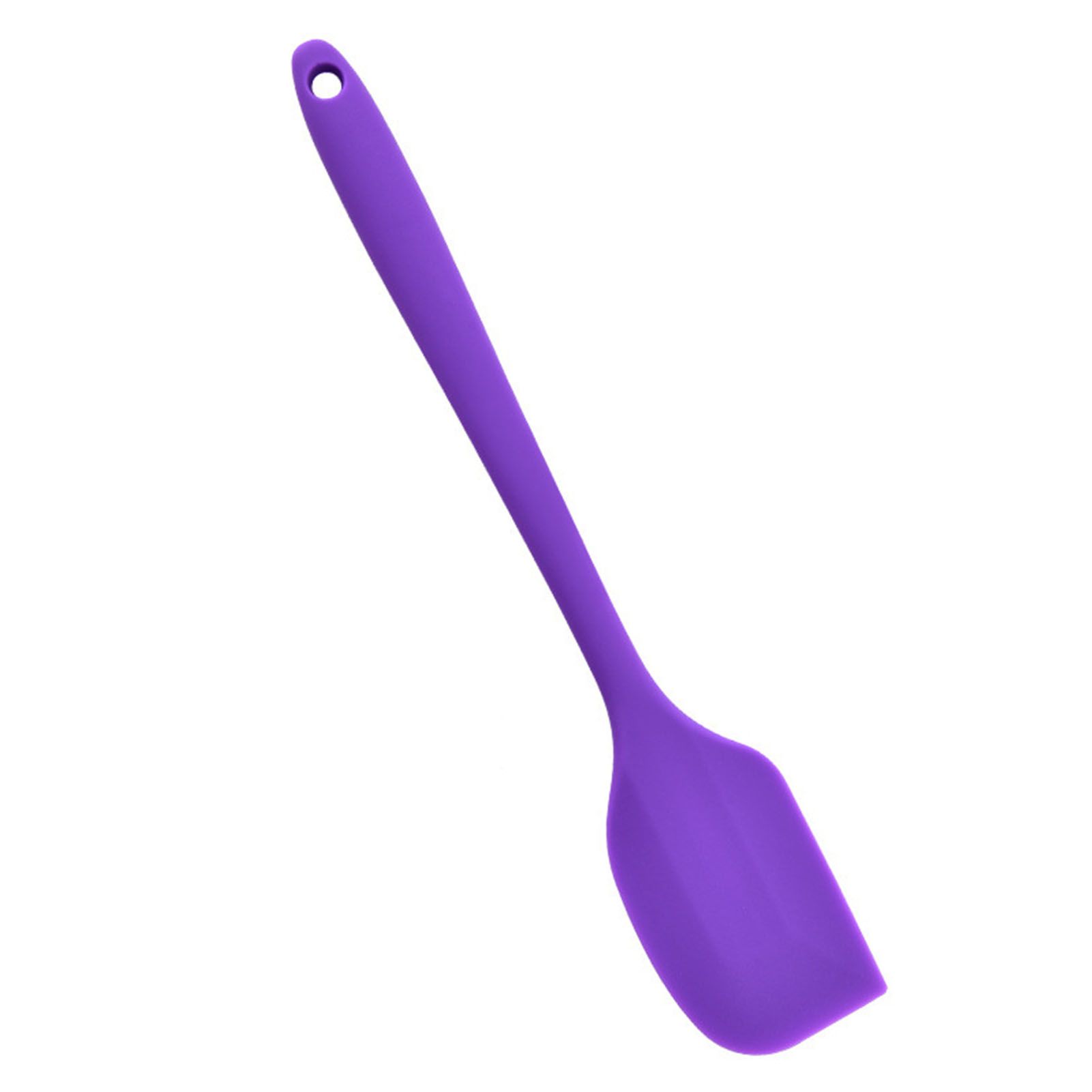 Silicone Spatula Food Grade High Heat Resistant Non Stick Spatula Kitchen Utensils Cookware for Cooking Baking Purple - Image 1