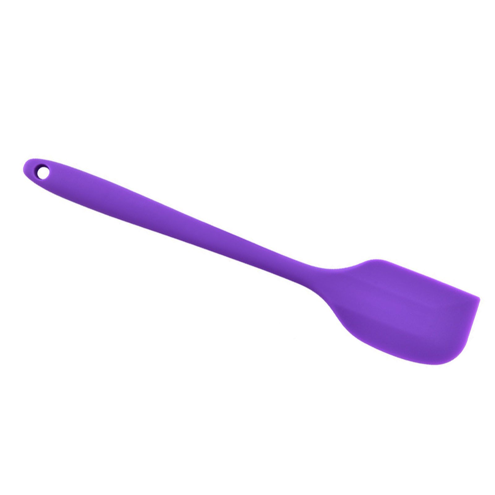 Silicone Spatula Food Grade High Heat Resistant Non Stick Spatula Kitchen Utensils Cookware for Cooking Baking Purple - Image 3