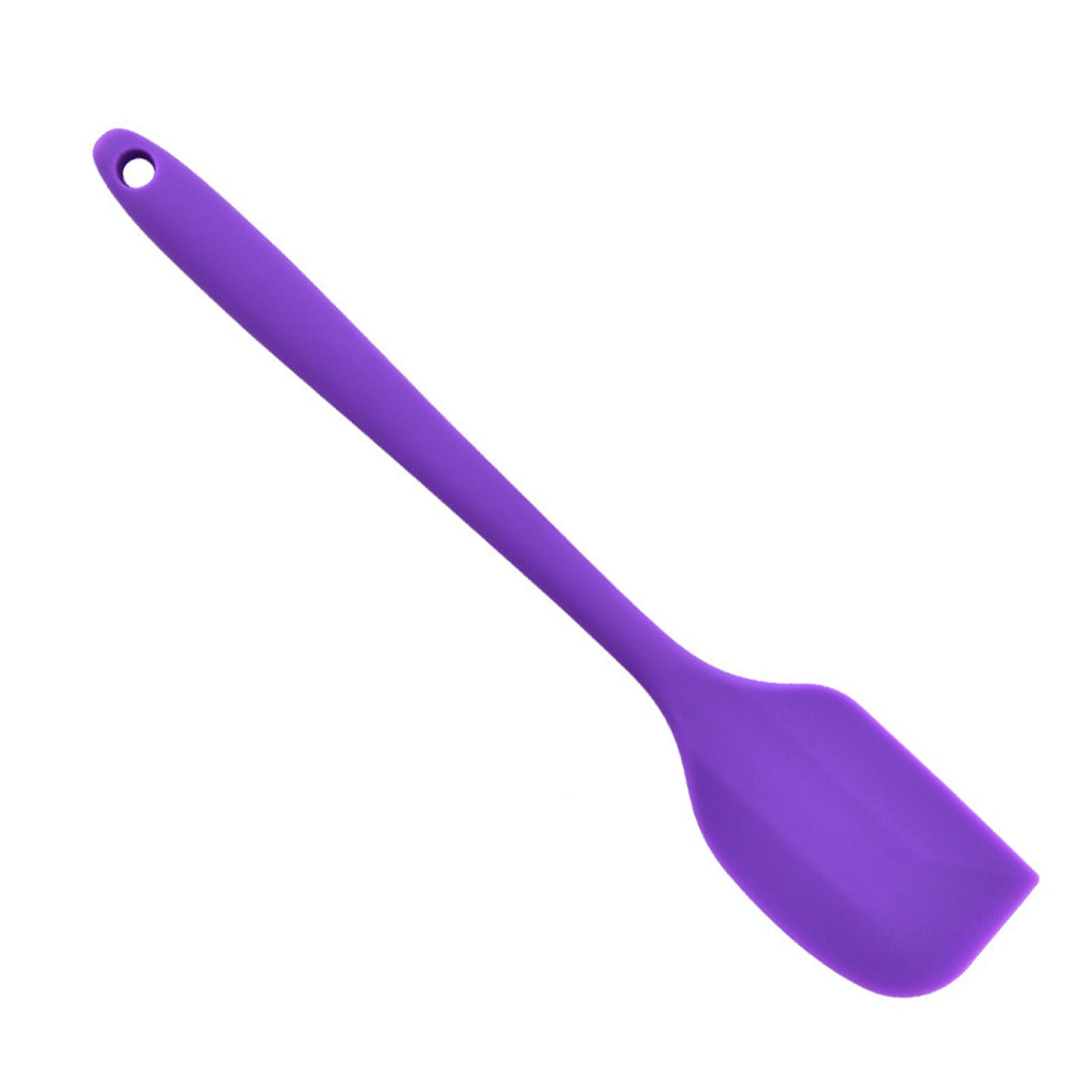 Silicone Spatula Food Grade High Heat Resistant Non Stick Spatula Kitchen Utensils Cookware for Cooking Baking Purple - Image 5