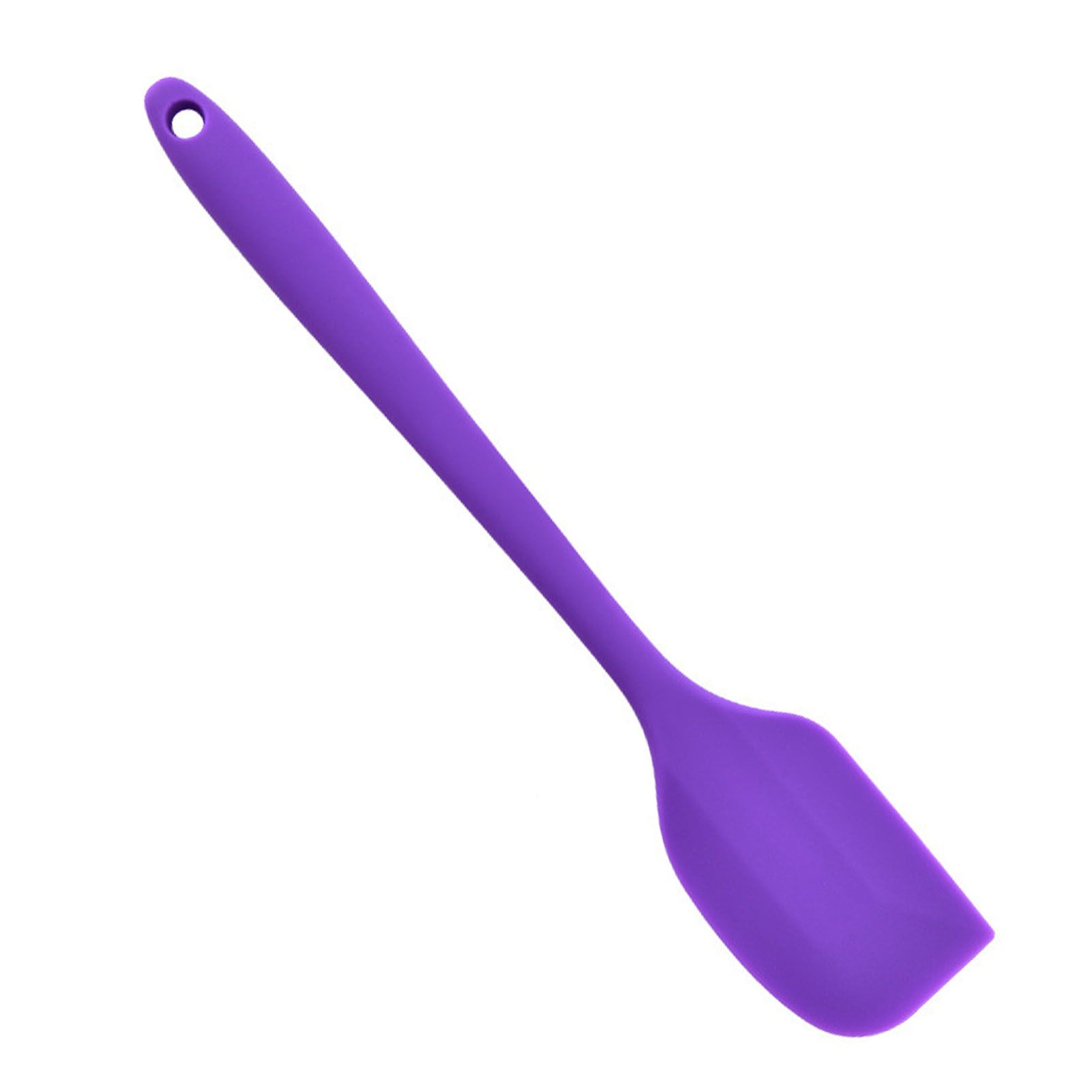 Silicone Spatula Food Grade High Heat Resistant Non Stick Spatula Kitchen Utensils Cookware for Cooking Baking Purple - Image 6
