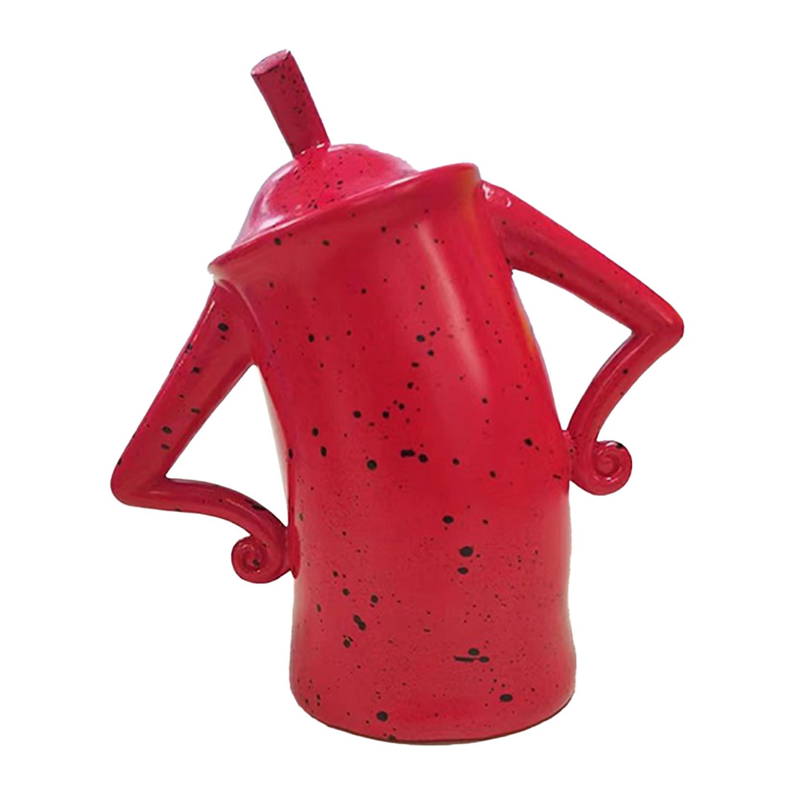 Storage Canister Resin Multifunctional Stylish Food Storage Jar Home Decoration for Jewelry Coffee Red S - Image 3