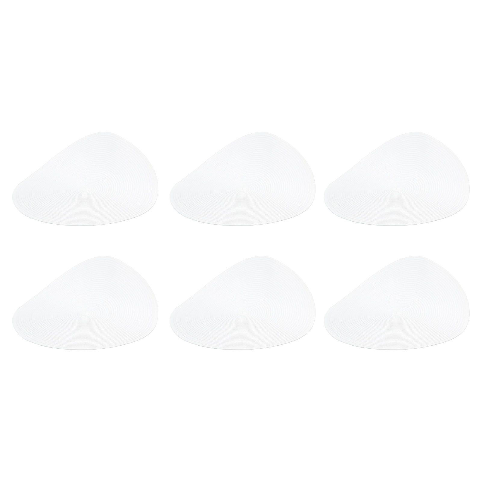 6PCS Round Placemat Woven White Table Mat Heat Insulation Easy to Clean Versatile Dining Accessory for Home Kitchen Decor - Image 5