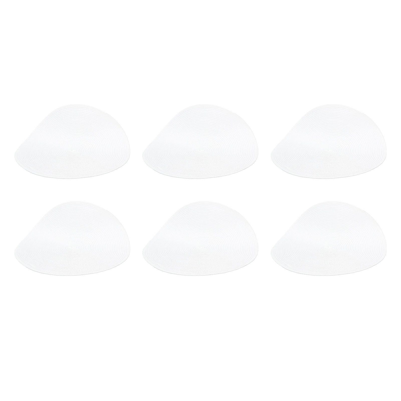 6PCS Round Placemat Woven White Table Mat Heat Insulation Easy to Clean Versatile Dining Accessory for Home Kitchen Decor - Image 6