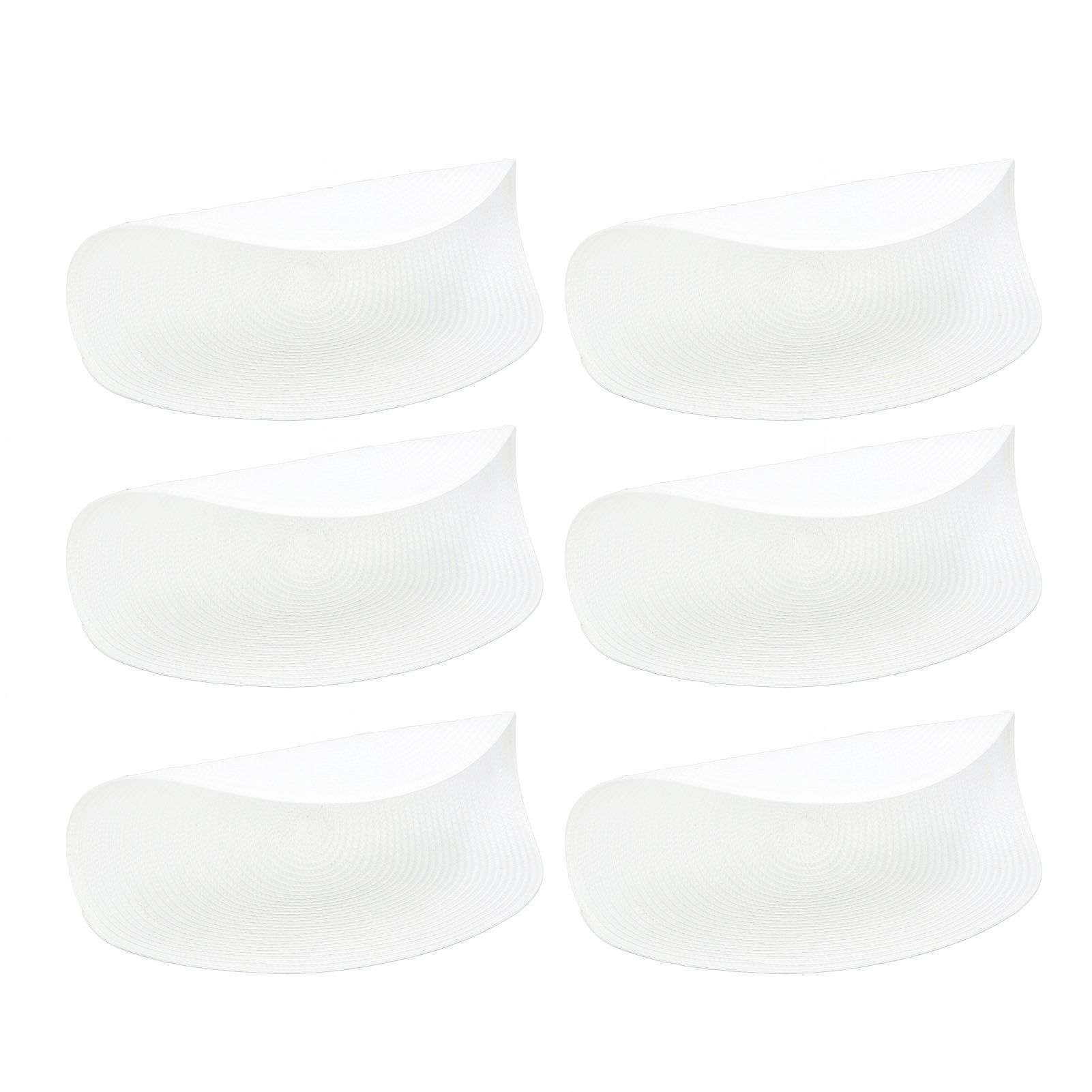 6PCS Round Placemat Woven White Table Mat Heat Insulation Easy to Clean Versatile Dining Accessory for Home Kitchen Decor - Image 7