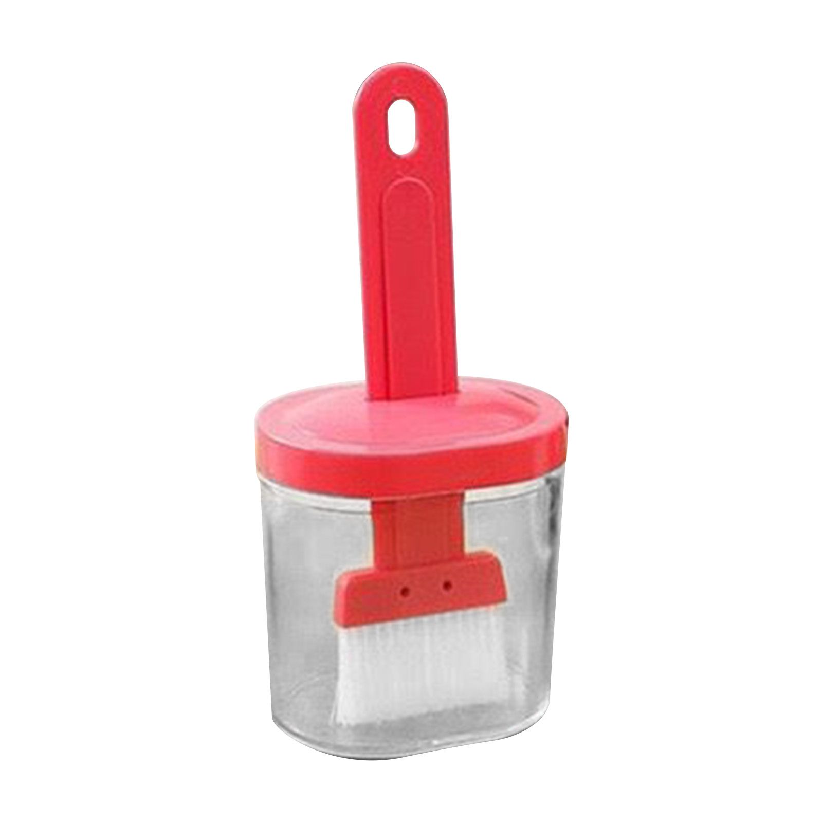 Integrated Silicone Oil Bottle Brush Olive Oil Dispenser Bottle with Silicone Brush for Cooking Baking Barbecue Pickling Pink - Image 1