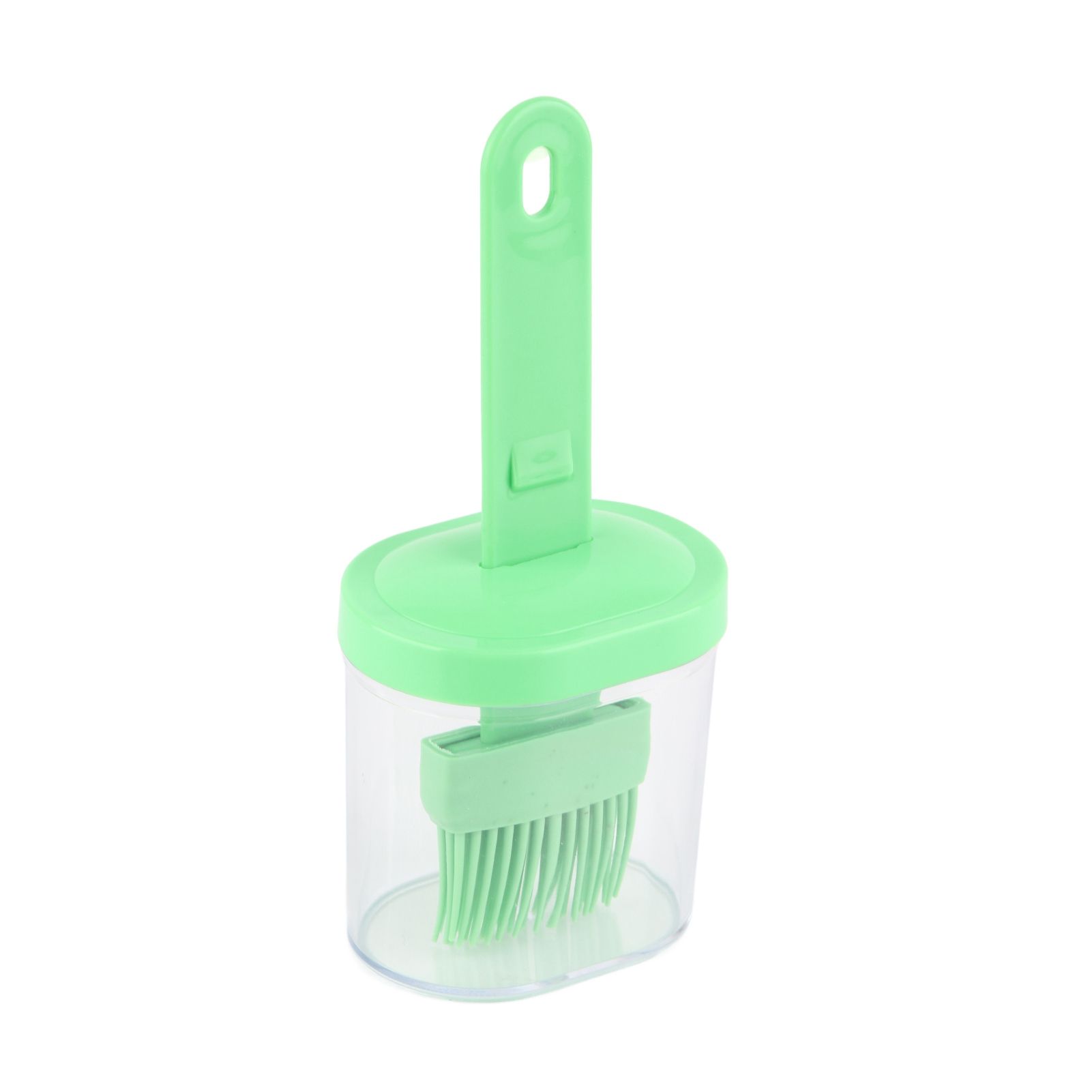 Integrated Silicone Oil Bottle Brush Olive Oil Dispenser Bottle with Silicone Brush for Cooking Baking Barbecue Pickling Green - Image 2