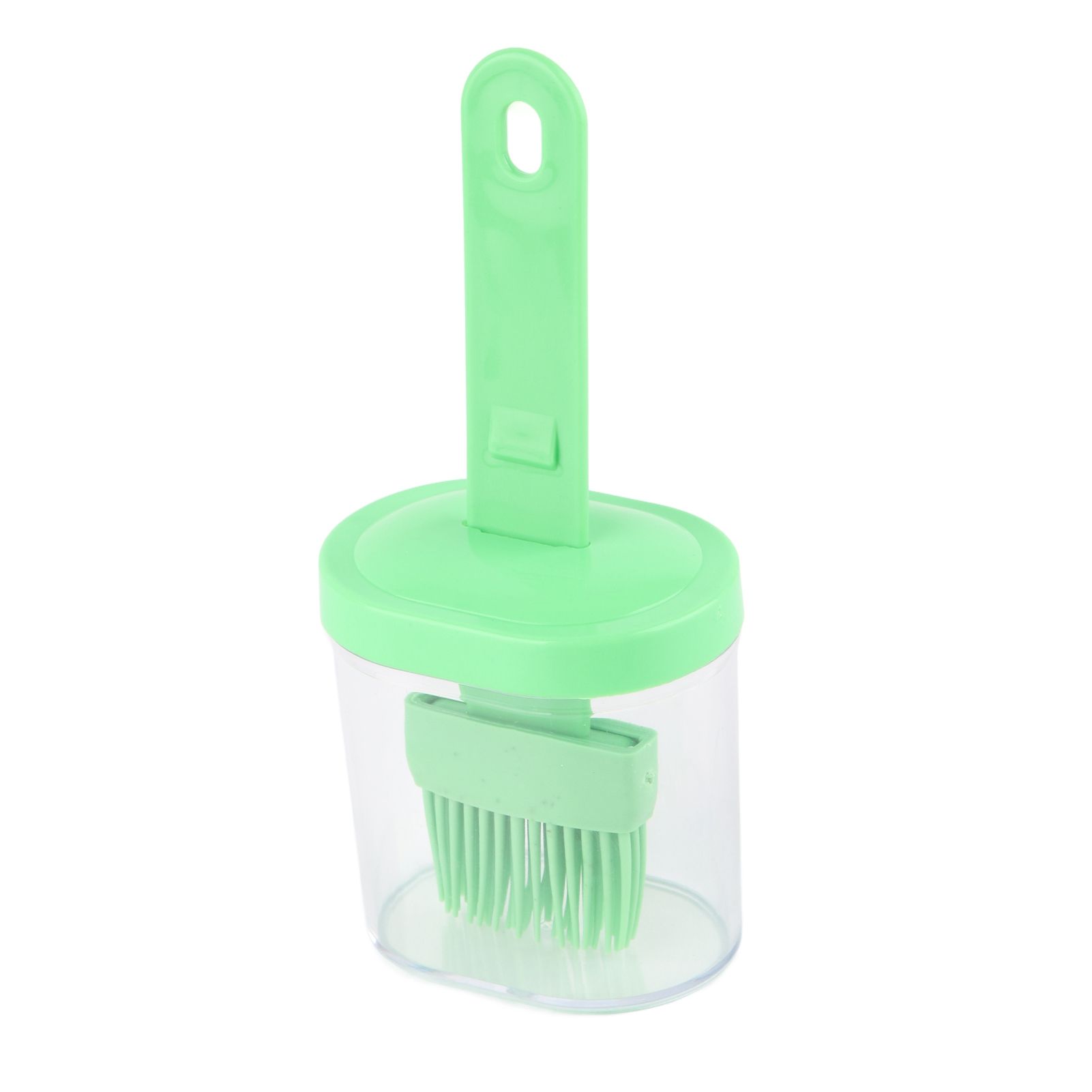 Integrated Silicone Oil Bottle Brush Olive Oil Dispenser Bottle with Silicone Brush for Cooking Baking Barbecue Pickling Green - Image 3