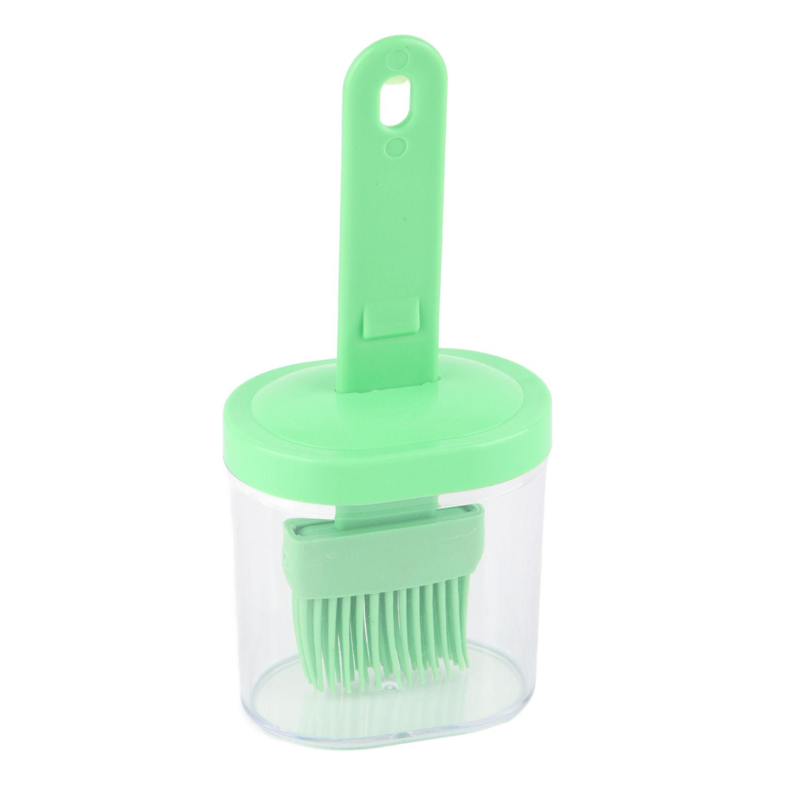 Integrated Silicone Oil Bottle Brush Olive Oil Dispenser Bottle with Silicone Brush for Cooking Baking Barbecue Pickling Green - Image 4