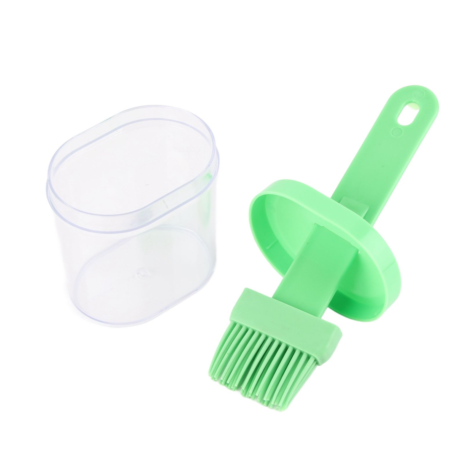 Integrated Silicone Oil Bottle Brush Olive Oil Dispenser Bottle with Silicone Brush for Cooking Baking Barbecue Pickling Green - Image 5