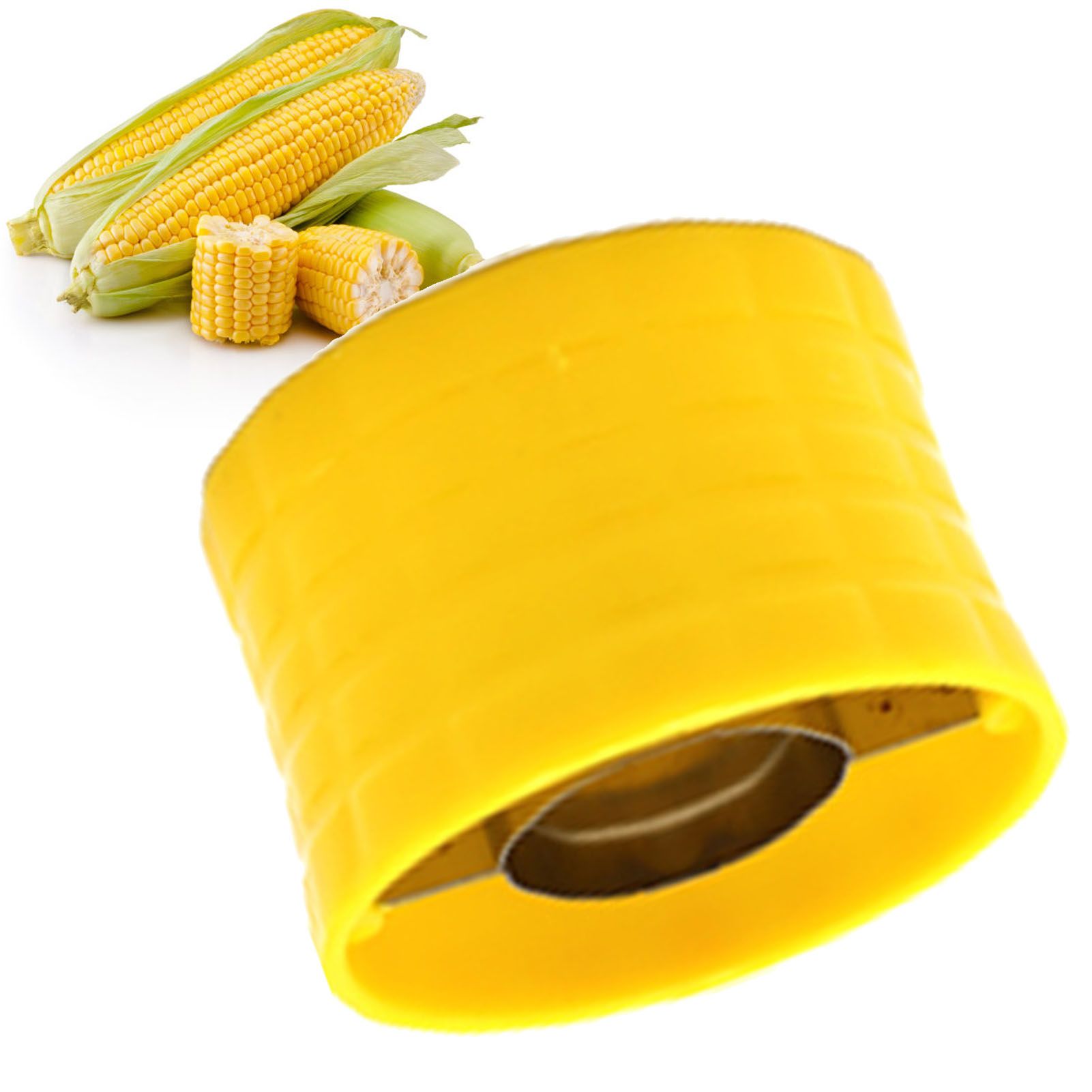 Corn Peeler 304 Stainless Steel Cob Stripper Corn Kernels Remove Tool for Home Kitchen Yellow - Image 5