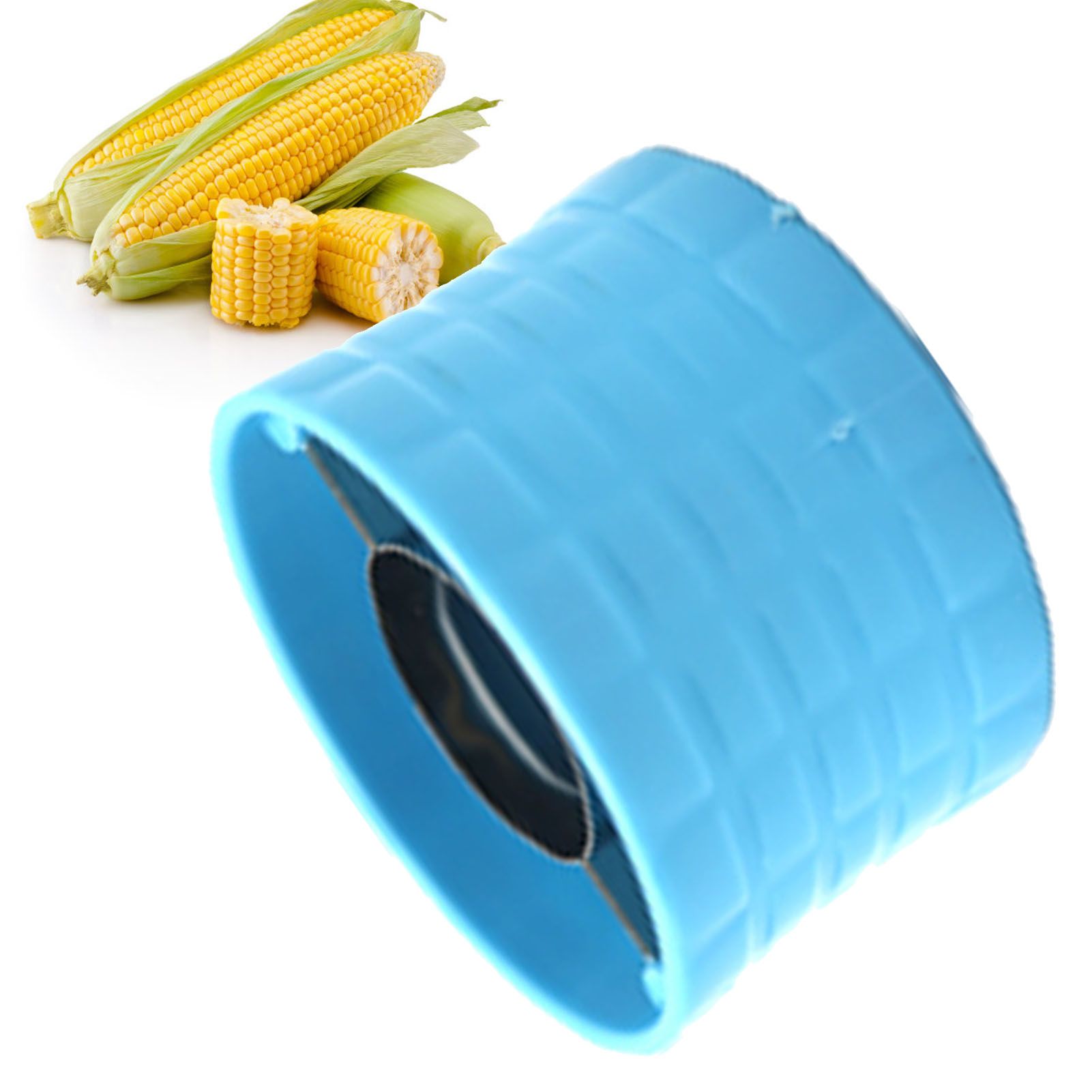 Corn Peeler 304 Stainless Steel Cob Stripper Corn Kernels Remove Tool for Home Kitchen Lake Blue - Image 5