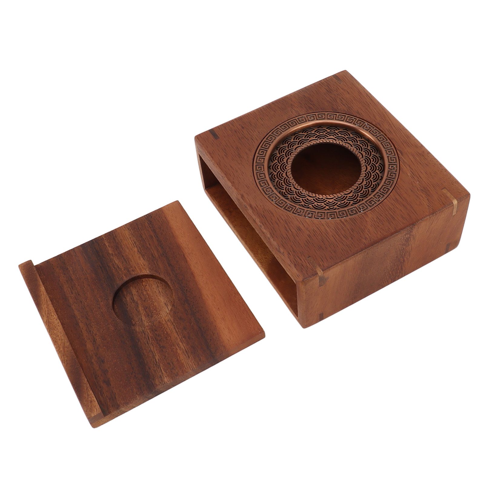 Candle Tea Warmer Japanese Style Walnut Teapot Warmer Home Universal Tea Warmer Stove - Image 2