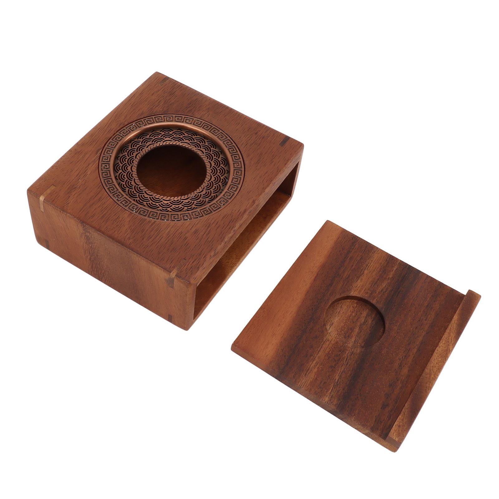 Candle Tea Warmer Japanese Style Walnut Teapot Warmer Home Universal Tea Warmer Stove - Image 3