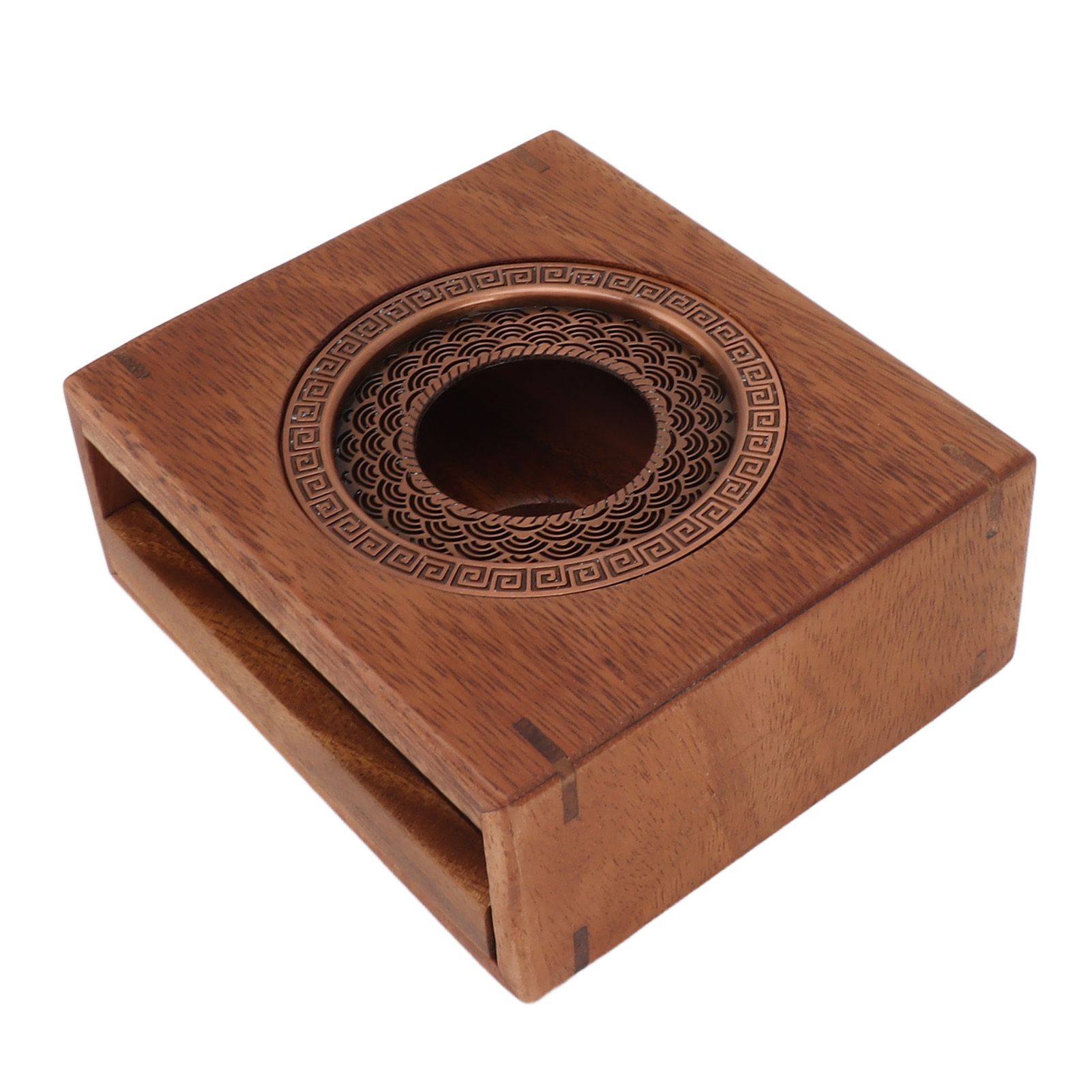 Candle Tea Warmer Japanese Style Walnut Teapot Warmer Home Universal Tea Warmer Stove - Image 4
