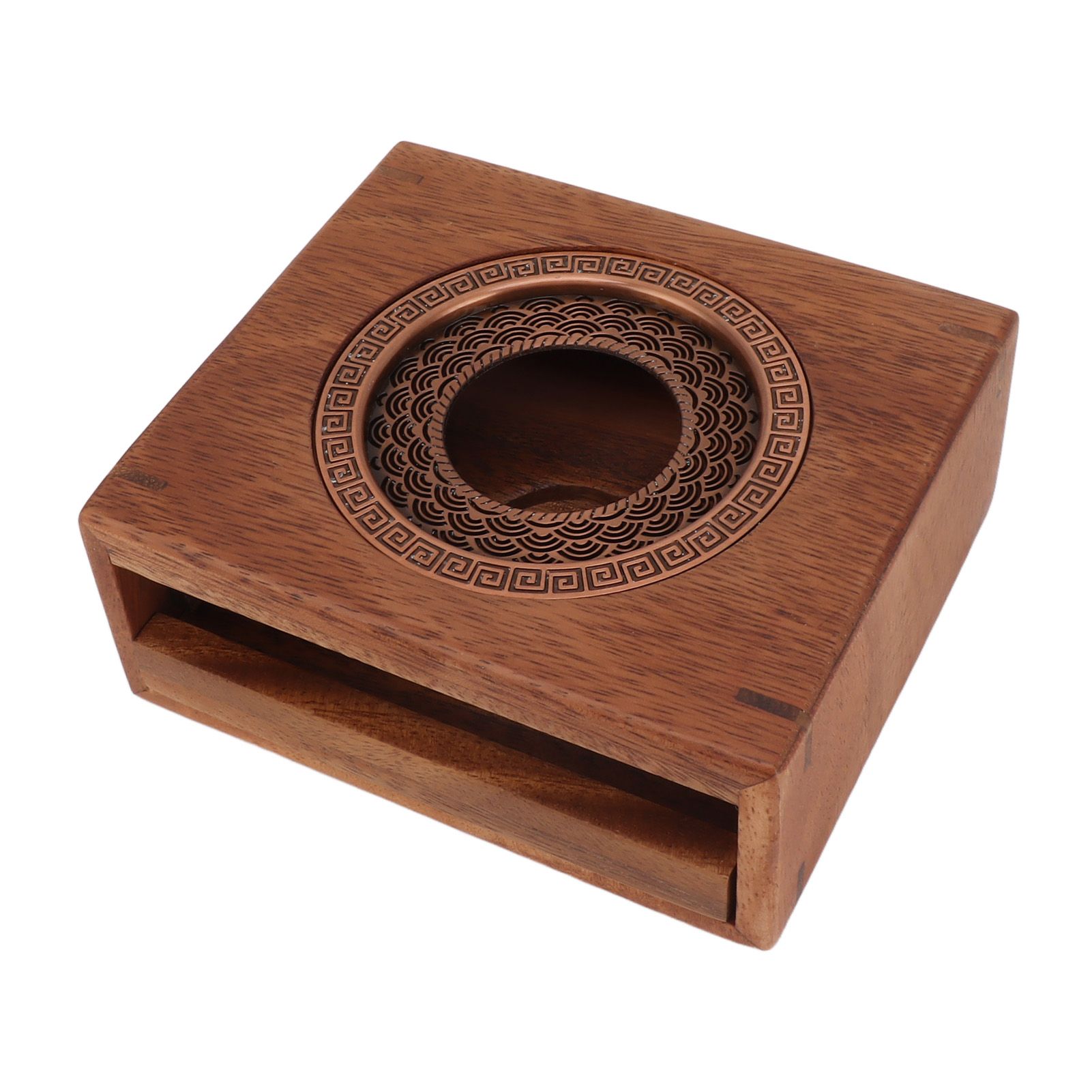Candle Tea Warmer Japanese Style Walnut Teapot Warmer Home Universal Tea Warmer Stove - Image 5