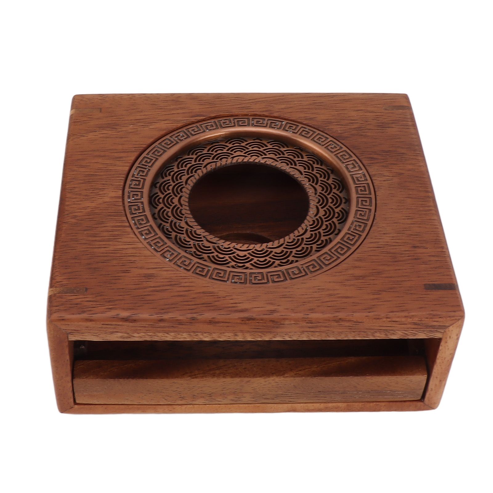Candle Tea Warmer Japanese Style Walnut Teapot Warmer Home Universal Tea Warmer Stove - Image 6