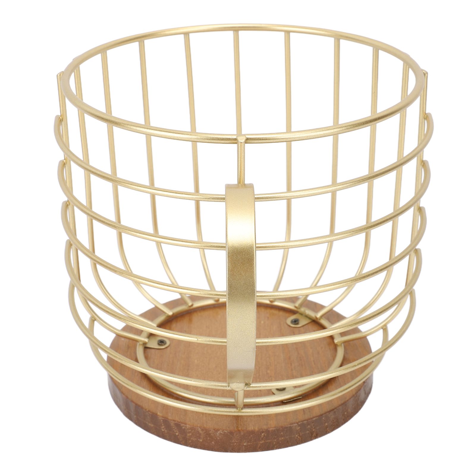 Mug Shape Coffee Pod Holder Coffee Capsule Storage Basket for Counter Coffee Bar Tabletop Kitchen Living Room Wordless Gold - Image 6