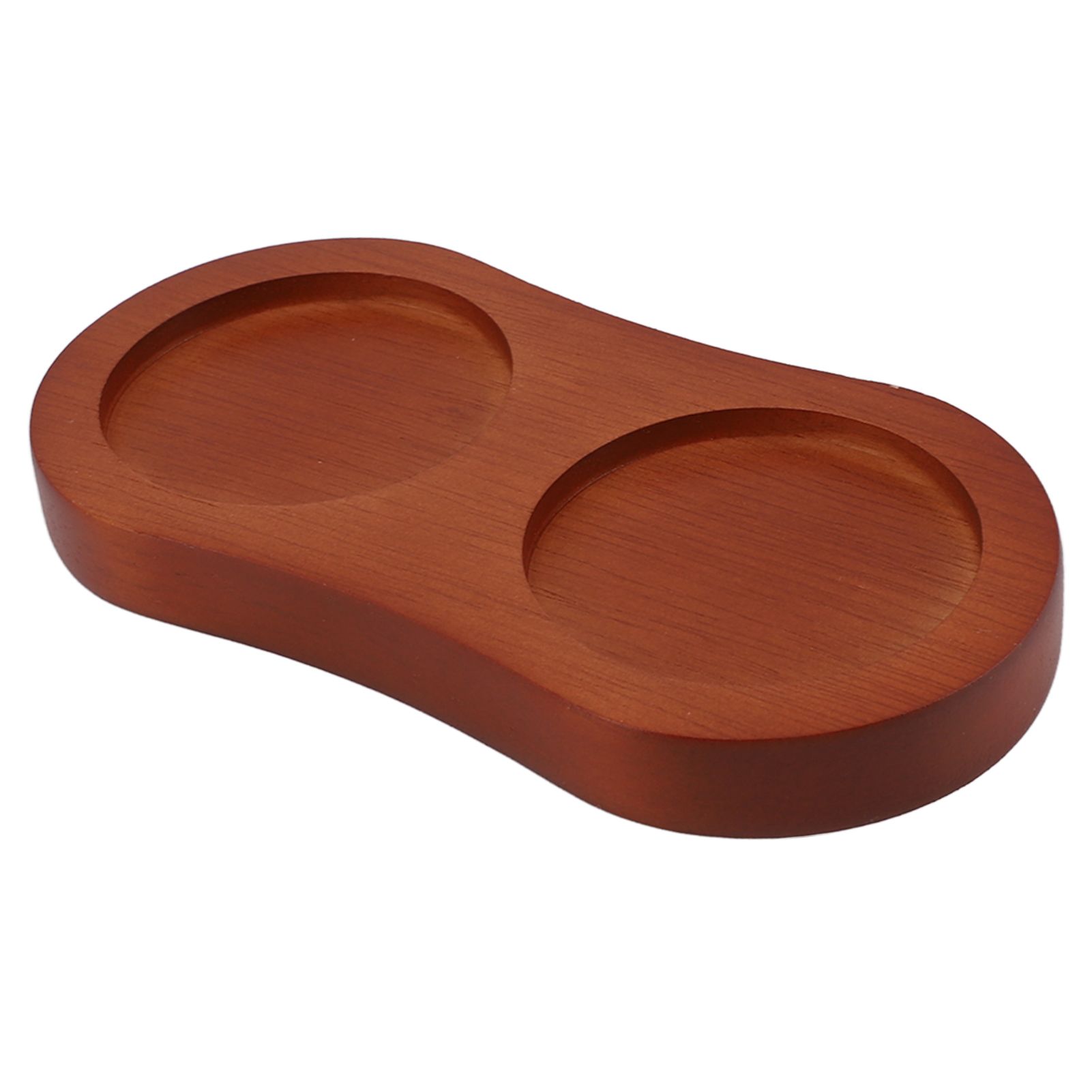 Pepper Salt Mill Tray 8 Shaped Easy To Use Wooden Mill Tray for Placing Various Seasoning Bottles - Image 2