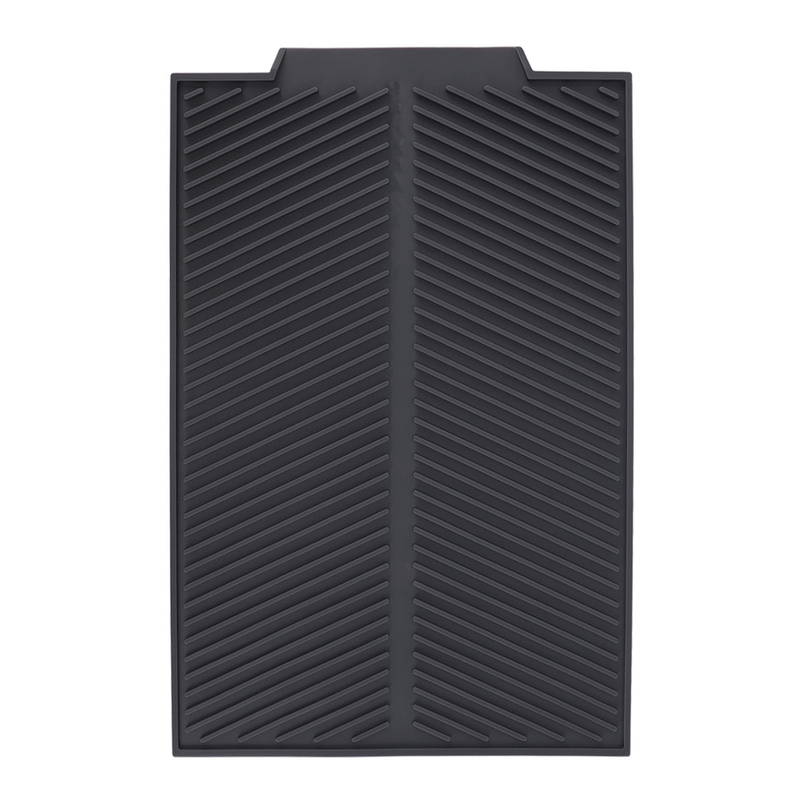 Silicone Dish Drying Mat Anti Slip Shock Proof Easy To Clean Kitchen Counter Drying Mat for Dish Bowl Fork L 43x33.5cm - Image 1