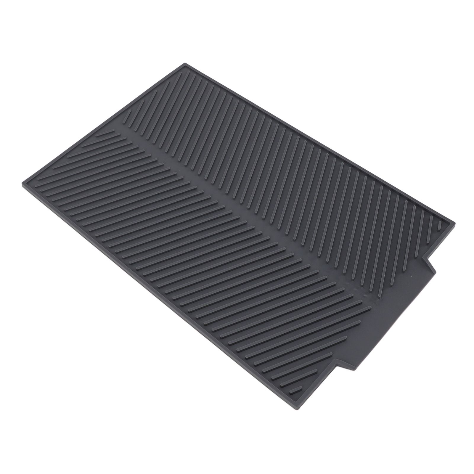 Silicone Dish Drying Mat Anti Slip Shock Proof Easy To Clean Kitchen Counter Drying Mat for Dish Bowl Fork S 39x25cm - Image 3
